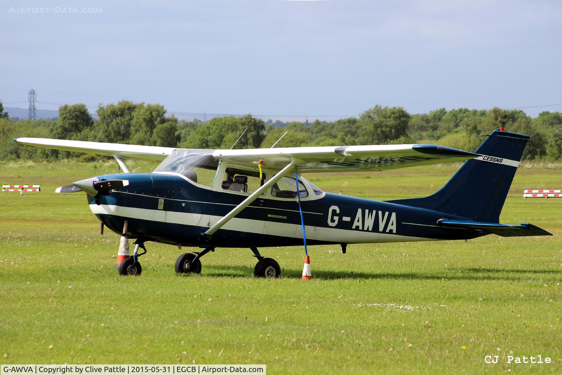G-AWVA, 1968 Reims F172H Skyhawk C/N 0597, At Barton, the Manchester City Airport, EGCB