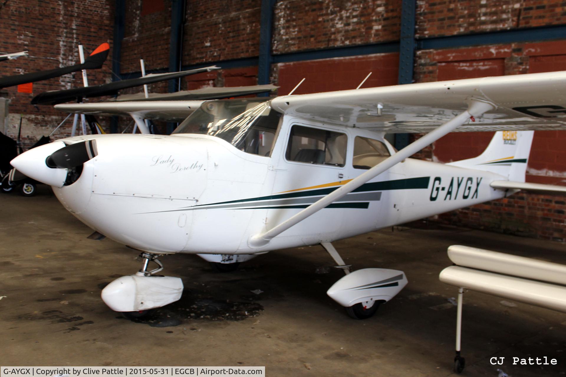 G-AYGX, 1970 Reims FR172G Reims Rocket C/N 0208, Parked up at Barton, EGCB