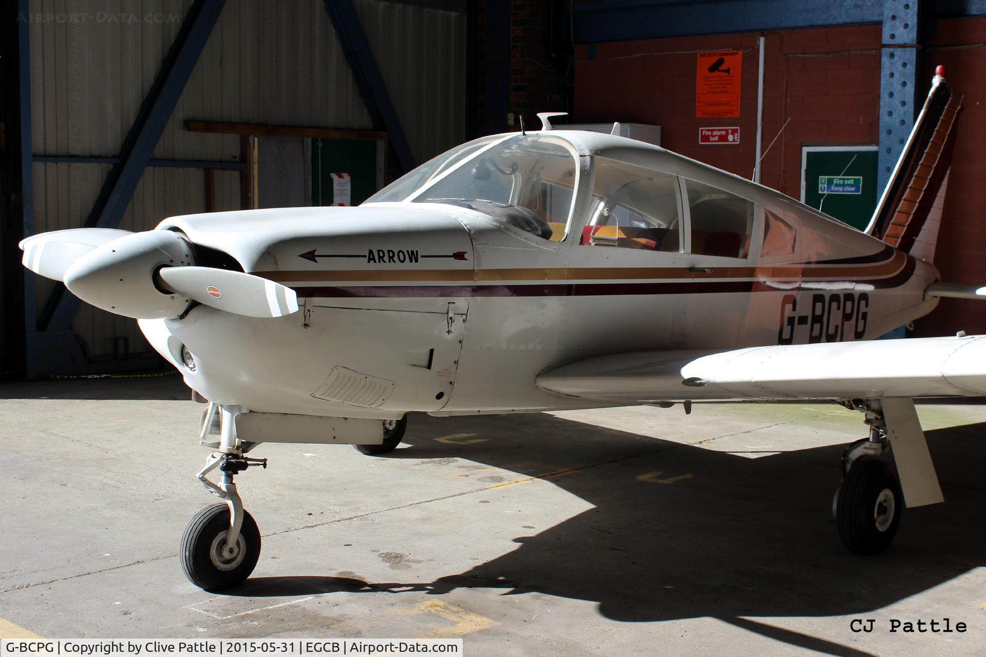 G-BCPG, 1969 Piper PA-28R-200 Cherokee Arrow C/N 28R-35705, Hangared at Barton, EGCB