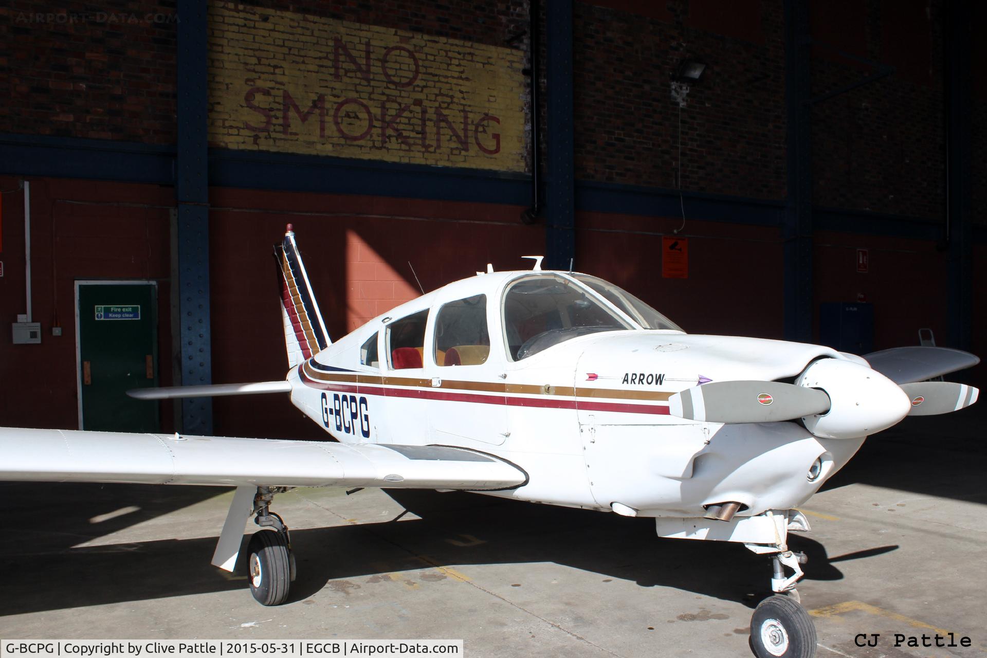 G-BCPG, 1969 Piper PA-28R-200 Cherokee Arrow C/N 28R-35705, Hangared at Barton, EGCB