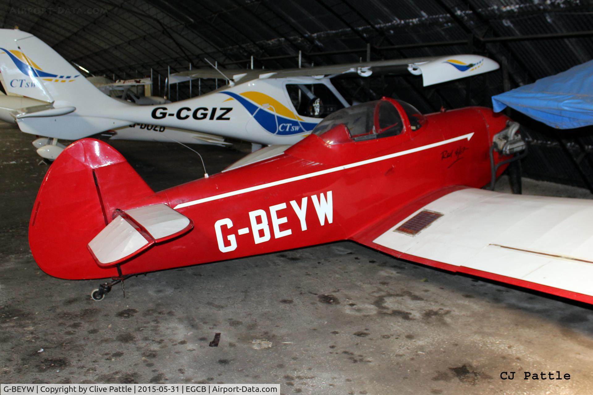 G-BEYW, 1984 Taylor Monoplane C/N PFA 055-10279, Hangared at Barton, EGCB