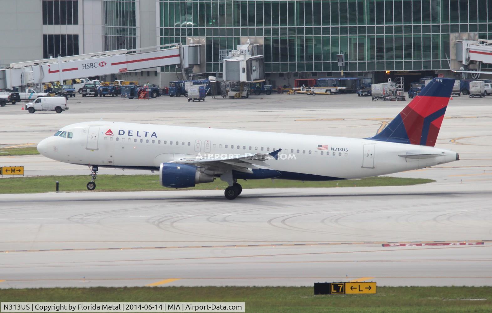 N313US, 1990 Airbus A320-211 C/N 153, Delta A320