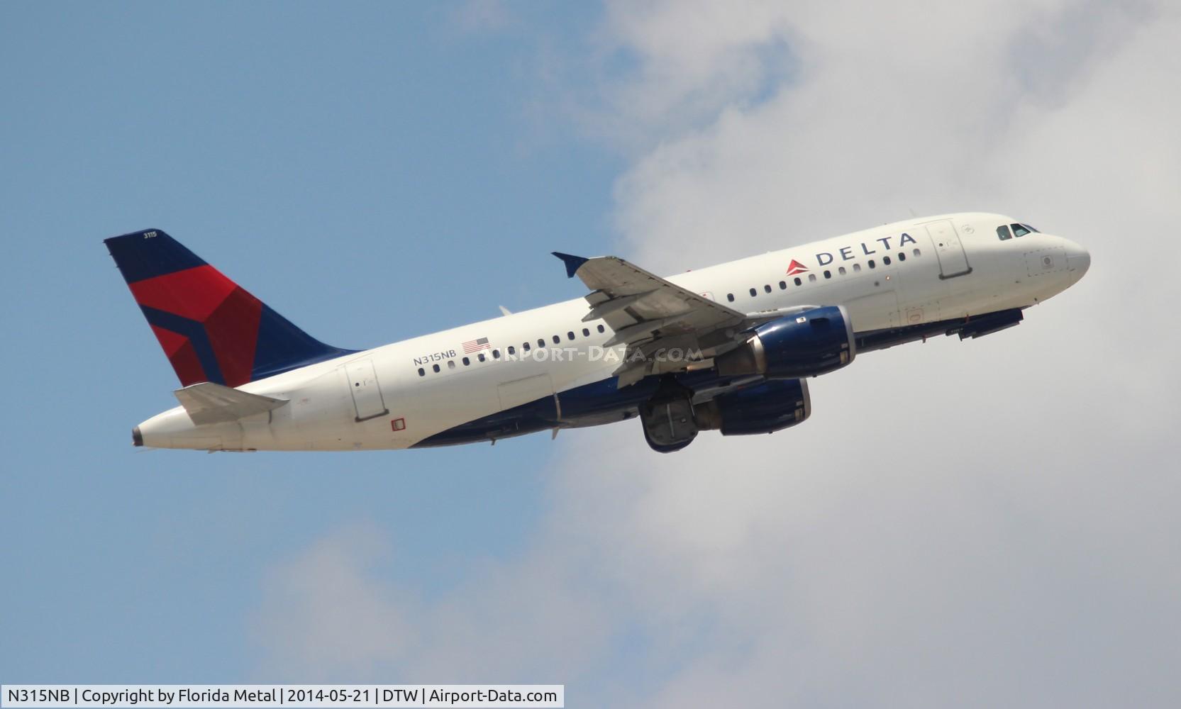 N315NB, 2000 Airbus A319-114 C/N 1230, Delta A319