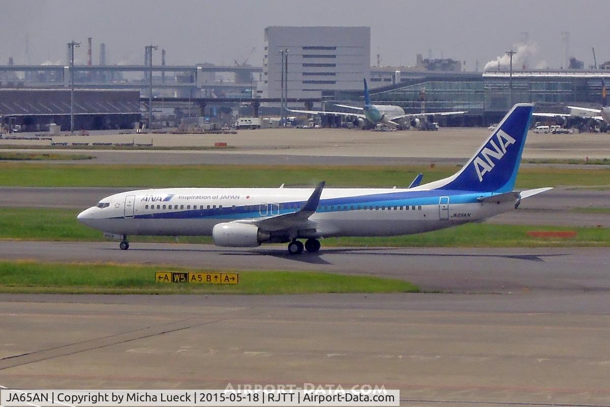 JA65AN, 2010 Boeing 737-881 C/N 33903, At Haneda