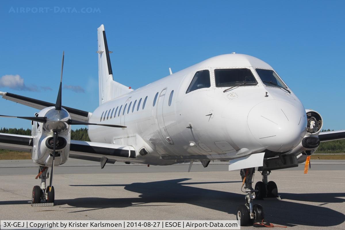 3X-GEJ, 1988 Saab 340A C/N 340A-136, Stored.