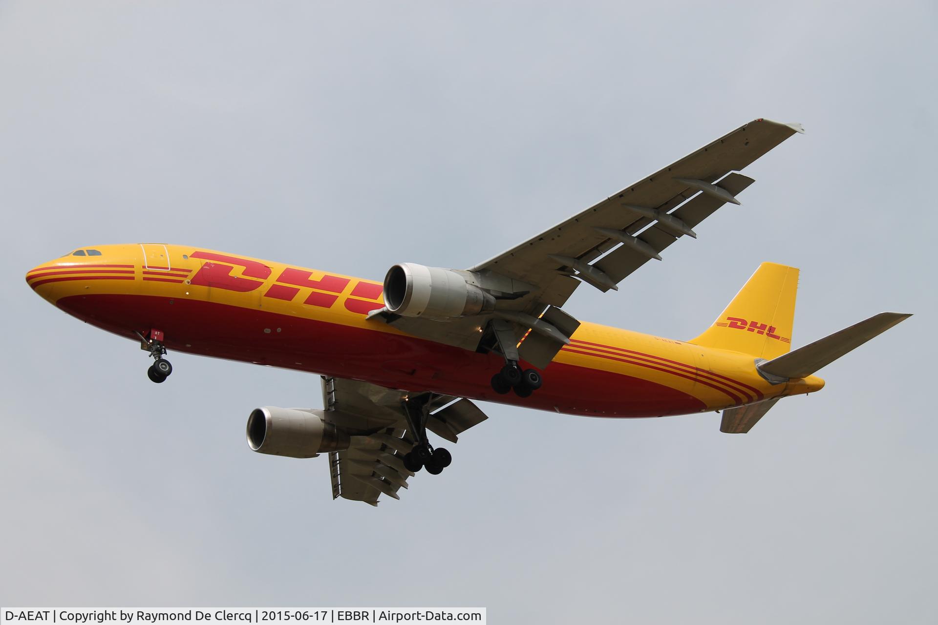 D-AEAT, 1994 Airbus A300B4-622R(F) C/N 740, Landing at Brussels.