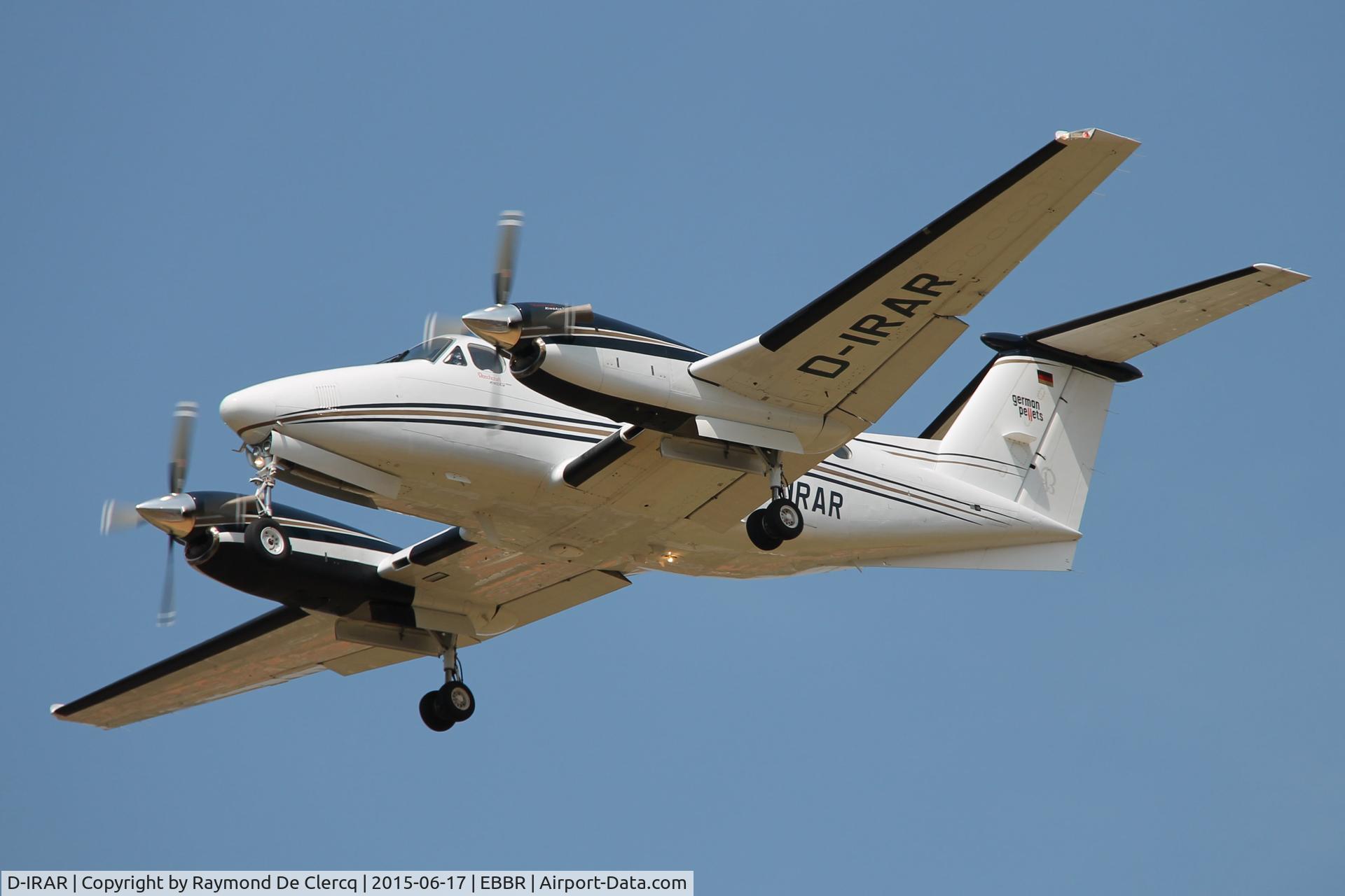D-IRAR, 2006 Raytheon B200 Super King Air C/N BB-1957, Landing at Brussels.
