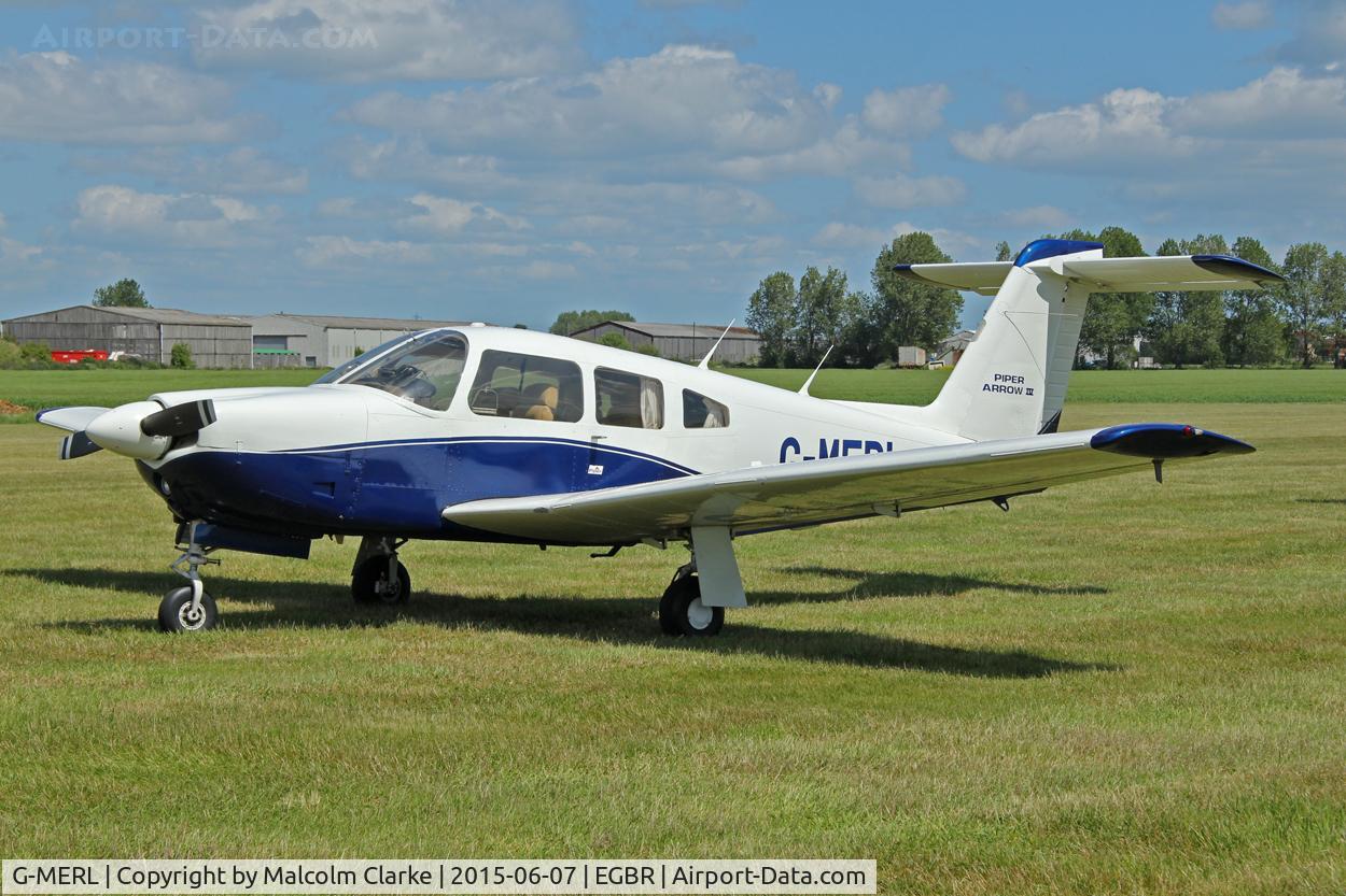G-MERL, 1979 Piper PA-28RT-201 Arrow IV C/N 28R-7918036, Piper PA-28RT-201 Arrow IV at The Real Aeroplane Club's Radial Engine Aircraft Fly-In, Breighton Airfield, June 7th 2015.