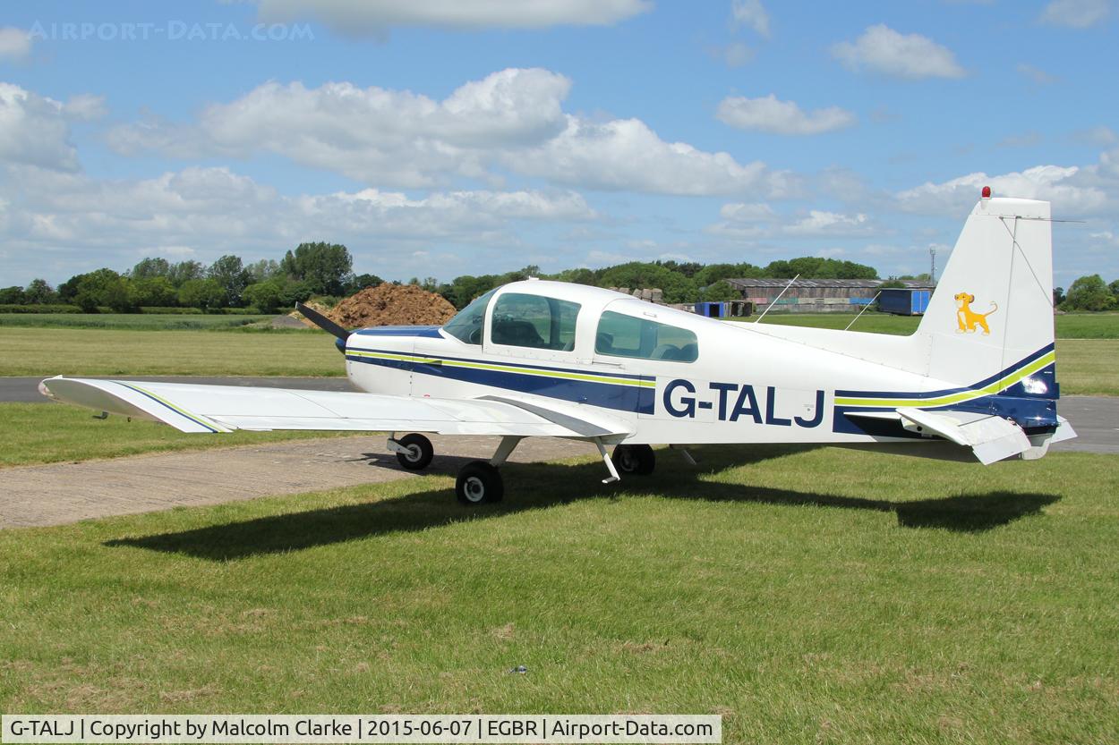 G-TALJ, 1973 Grumman American AA-5 Traveler C/N AA5-0479, Grumman American AA-5 Traveler at The Real Aeroplane Club's Radial Engine Aircraft Fly-In, Breighton Airfield, June 7th 2015.