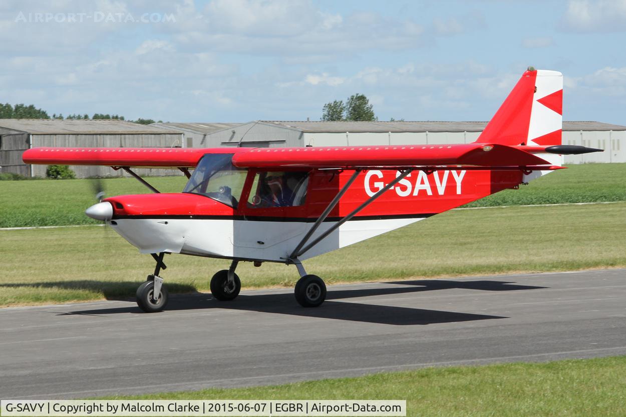 G-SAVY, 2009 ICP MXP-740 Savannah VG Jabiru(1) C/N BMAA/HB/499, ICP MXP-740 Savannah VG Jabiru(1) at The Real Aeroplane Club's Radial Engine Aircraft Fly-In, Breighton Airfield, June 7th 2015.