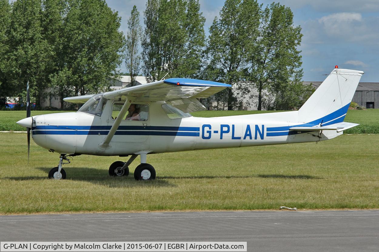 G-PLAN, 1974 Reims F150L C/N 1066, Reims F150L at The Real Aeroplane Club's Radial Engine Aircraft Fly-In, Breighton Airfield, June 7th 2015.