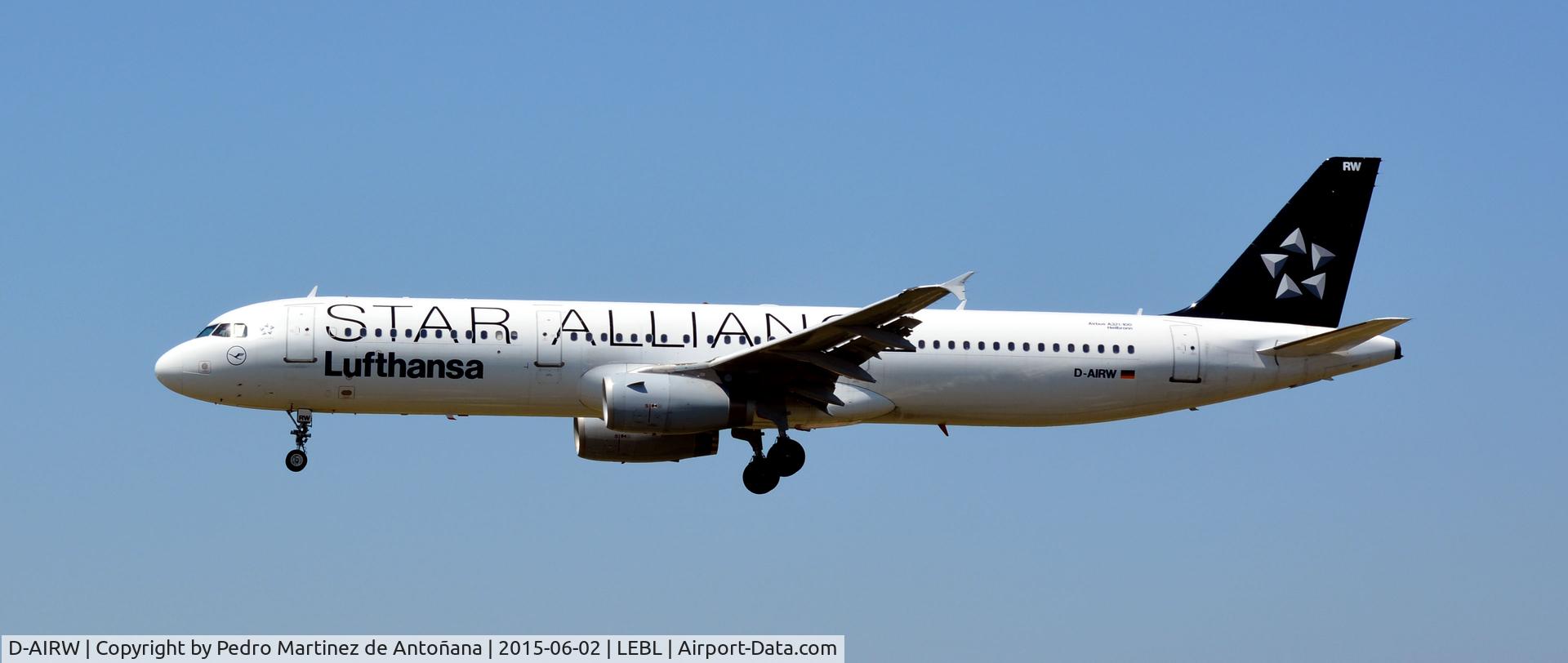 D-AIRW, 1997 Airbus A321-131 C/N 0699, El Prat Barcelona - España