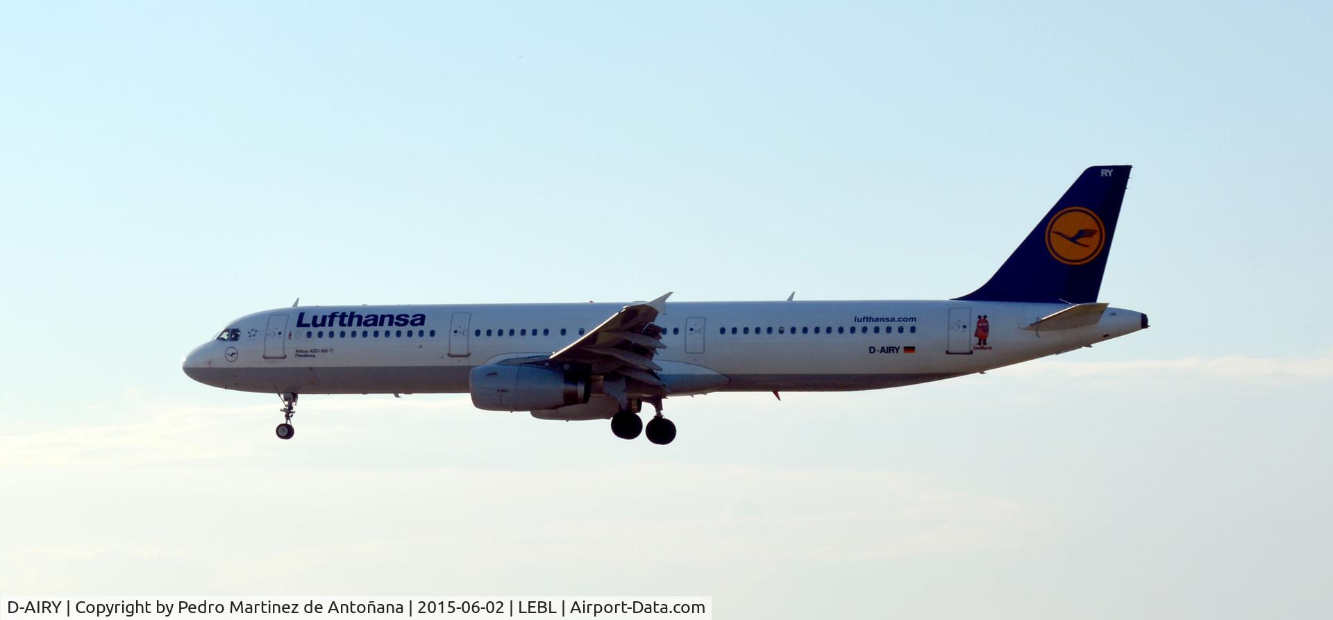 D-AIRY, 1998 Airbus A321-131 C/N 0901, El Prat Barcelona - España