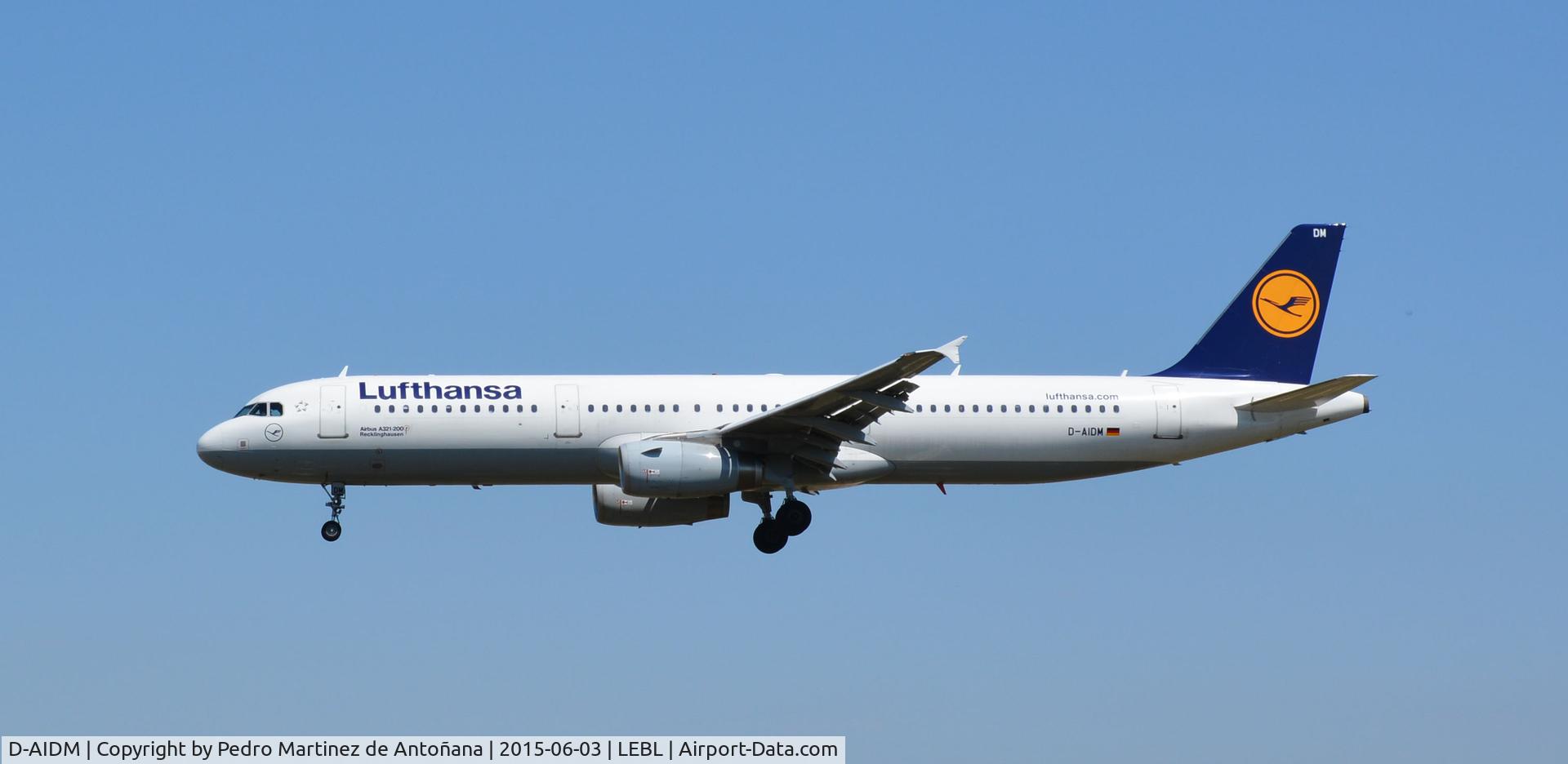 D-AIDM, 2011 Airbus A321-231 C/N 4916, El Prat Barcelona - España