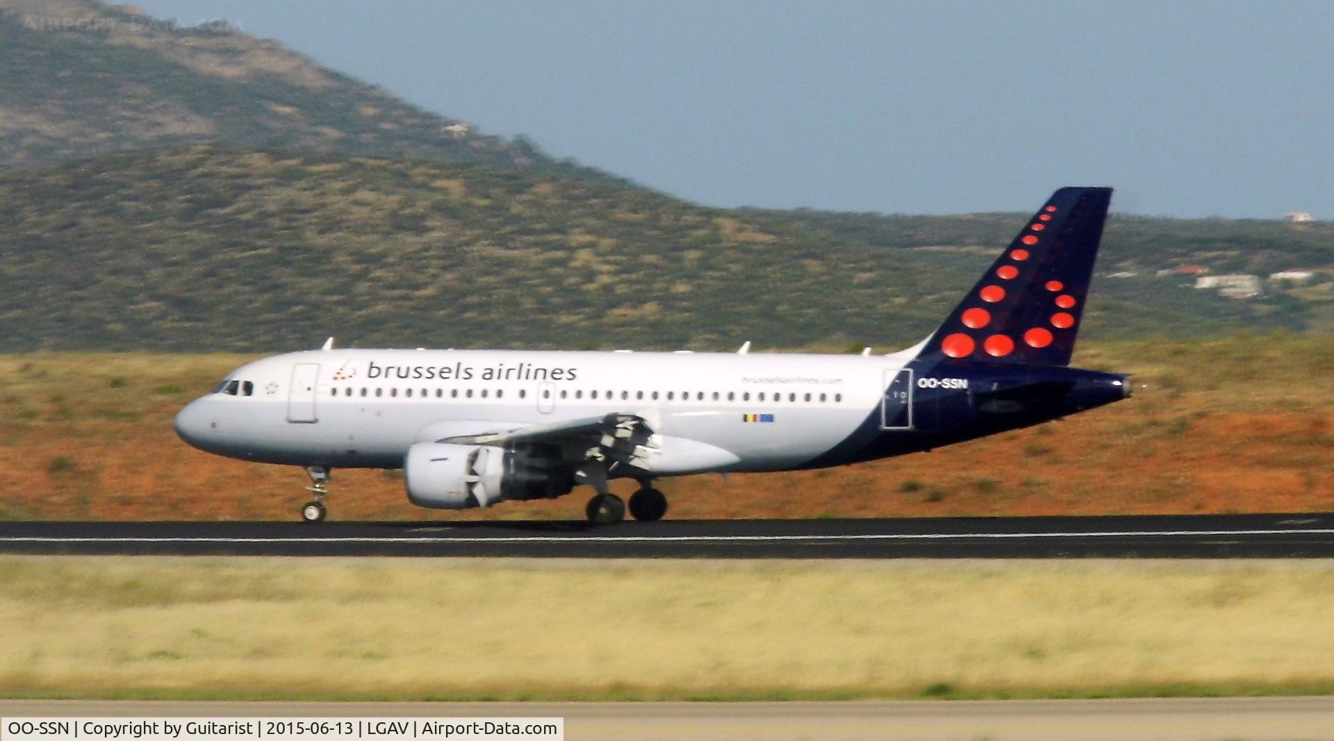 OO-SSN, 2003 Airbus A319-112 C/N 1963, At Athens