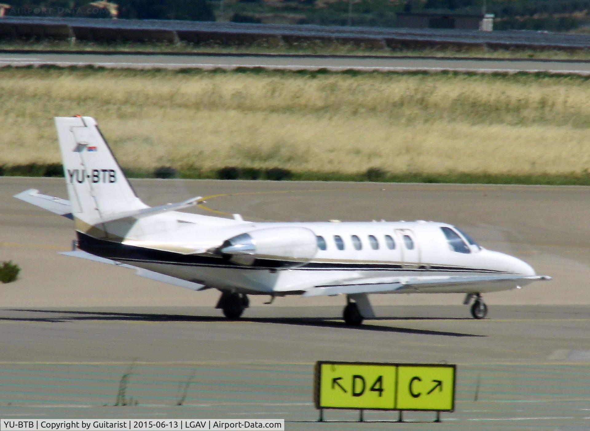 YU-BTB, 2002 Cessna 550 Citation Bravo C/N 550-1037, At Athens