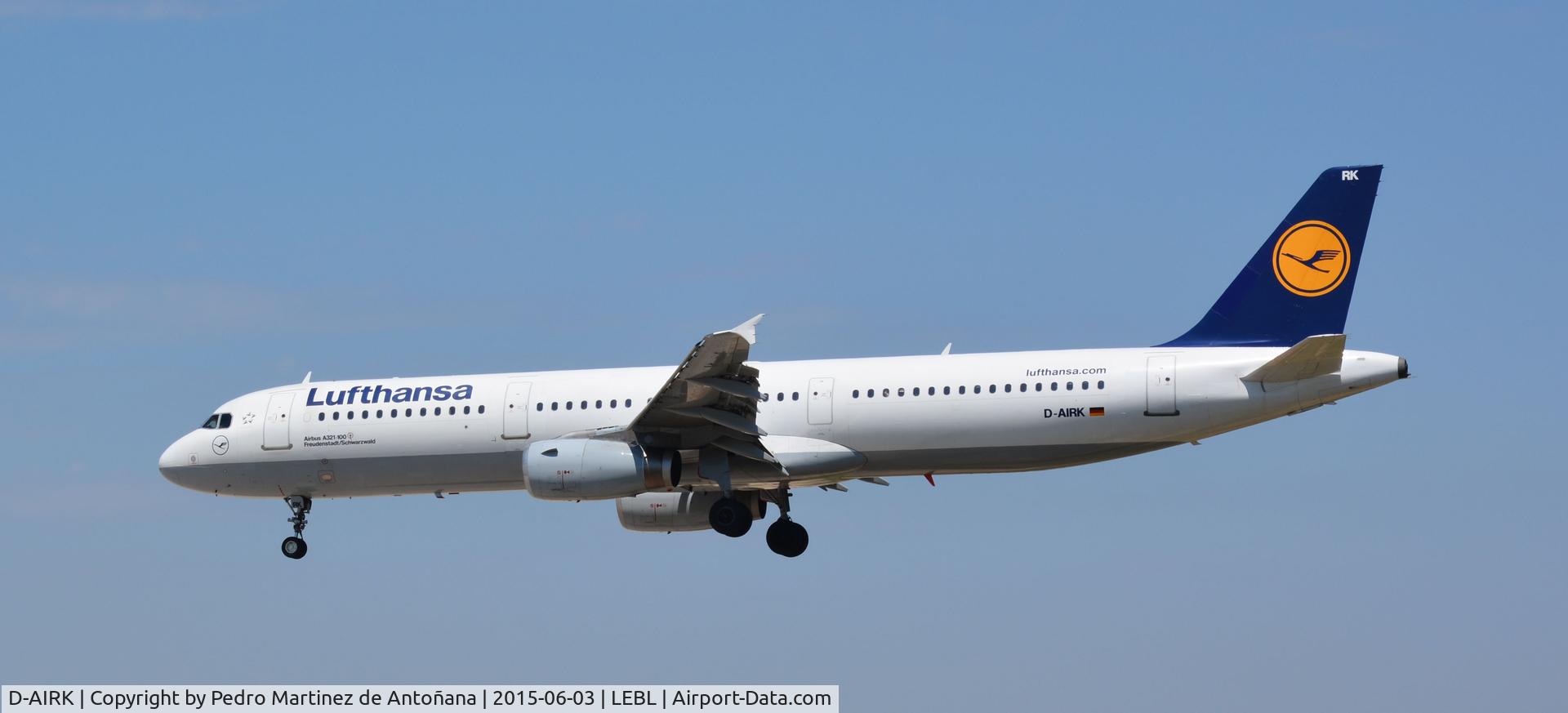 D-AIRK, 1994 Airbus A321-131 C/N 0502, El Prat Barcelona - España