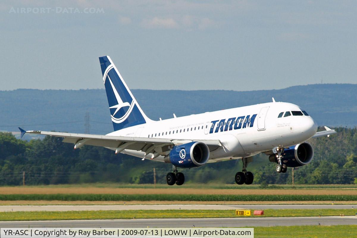 YR-ASC, 2007 Airbus A318-121 C/N 3220, Airbus A318-111 [3220] (TAROM) Vienna-Schwechat~OE 13/07/2009
