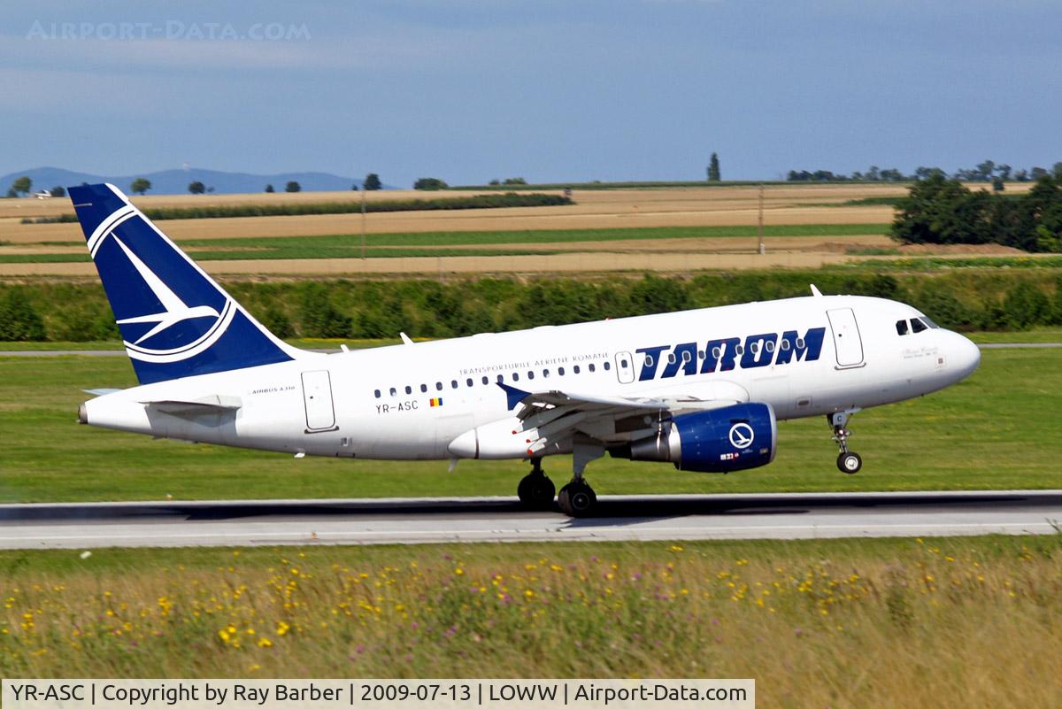 YR-ASC, 2007 Airbus A318-121 C/N 3220, Airbus A318-111 [3220] (TAROM) Vienna-Schwechat~OE 13/07/2009