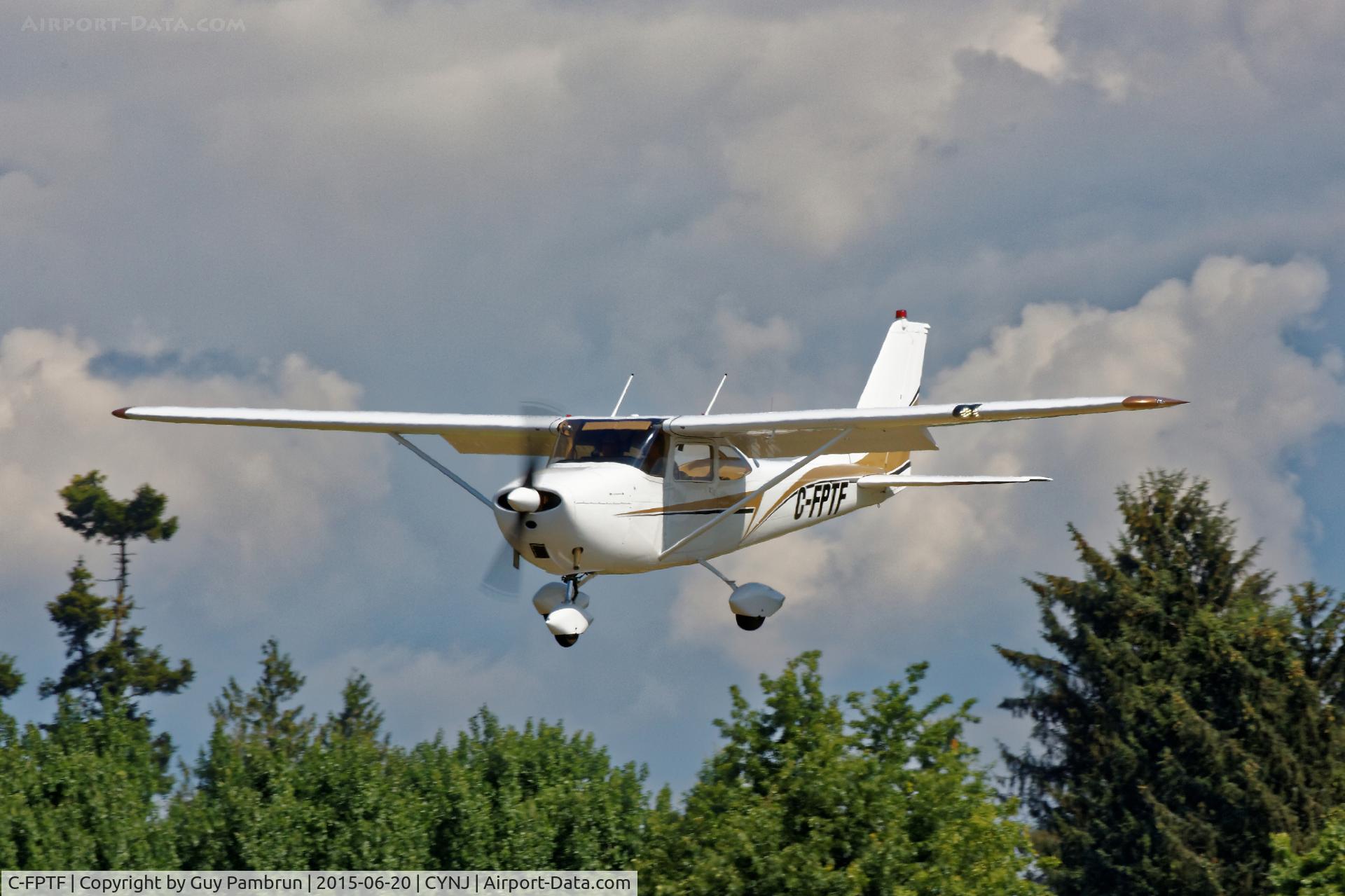 C-FPTF, 1964 Cessna 172E C/N 17251203, Arriving at CYNJ for their annual fly-in