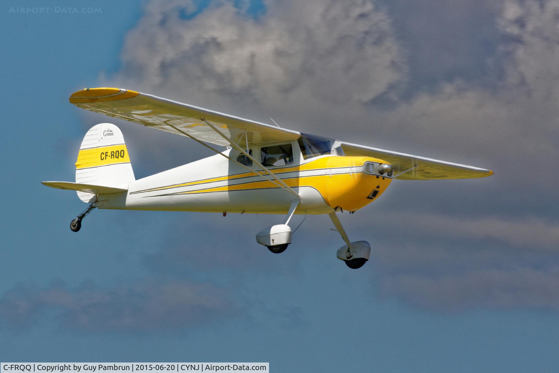 C-FRQQ, 1946 Cessna 120 C/N 11010, Arriving at CYNJ for their annual fly-in