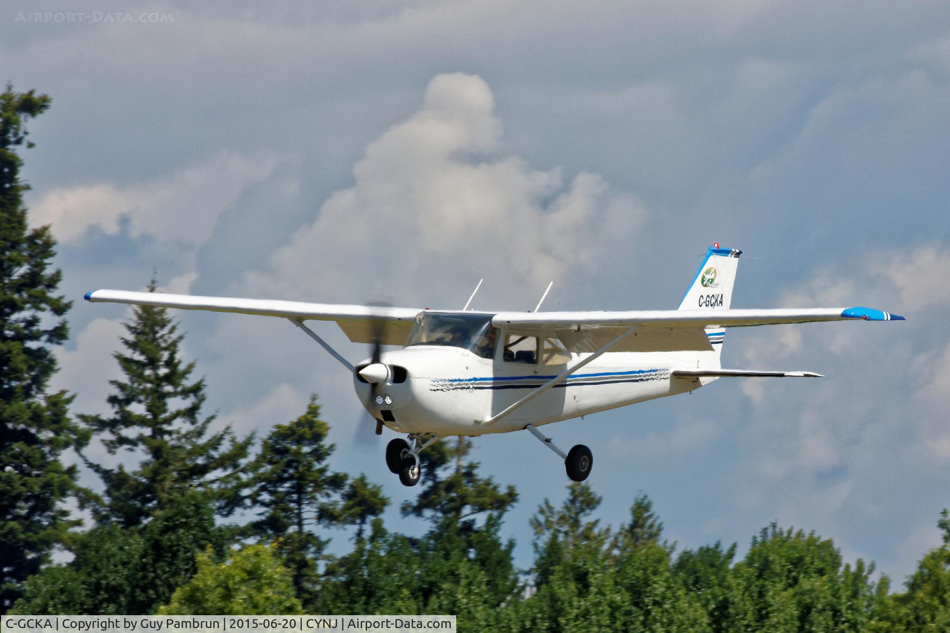 C-GCKA, 1974 Cessna 172M C/N 17264714, Arriving at CYNJ for their annual fly-in