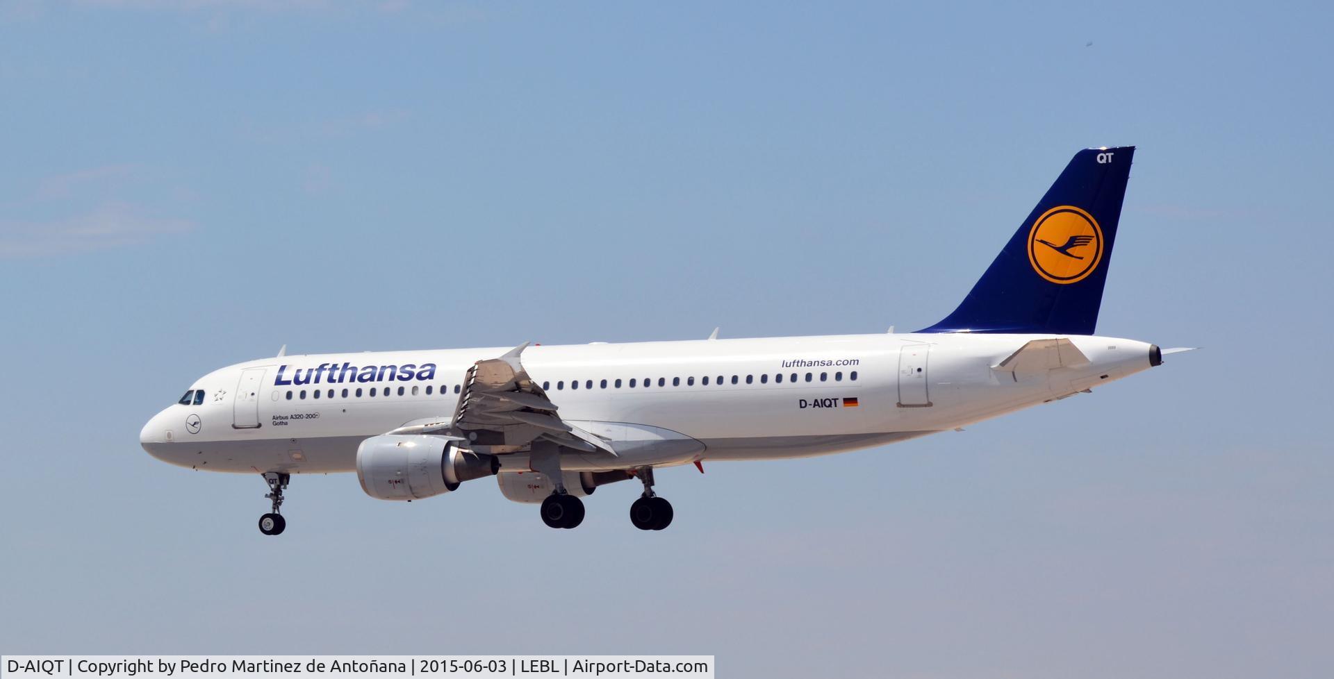 D-AIQT, 2000 Airbus A320-211 C/N 1337, El Prat Barcelona - España