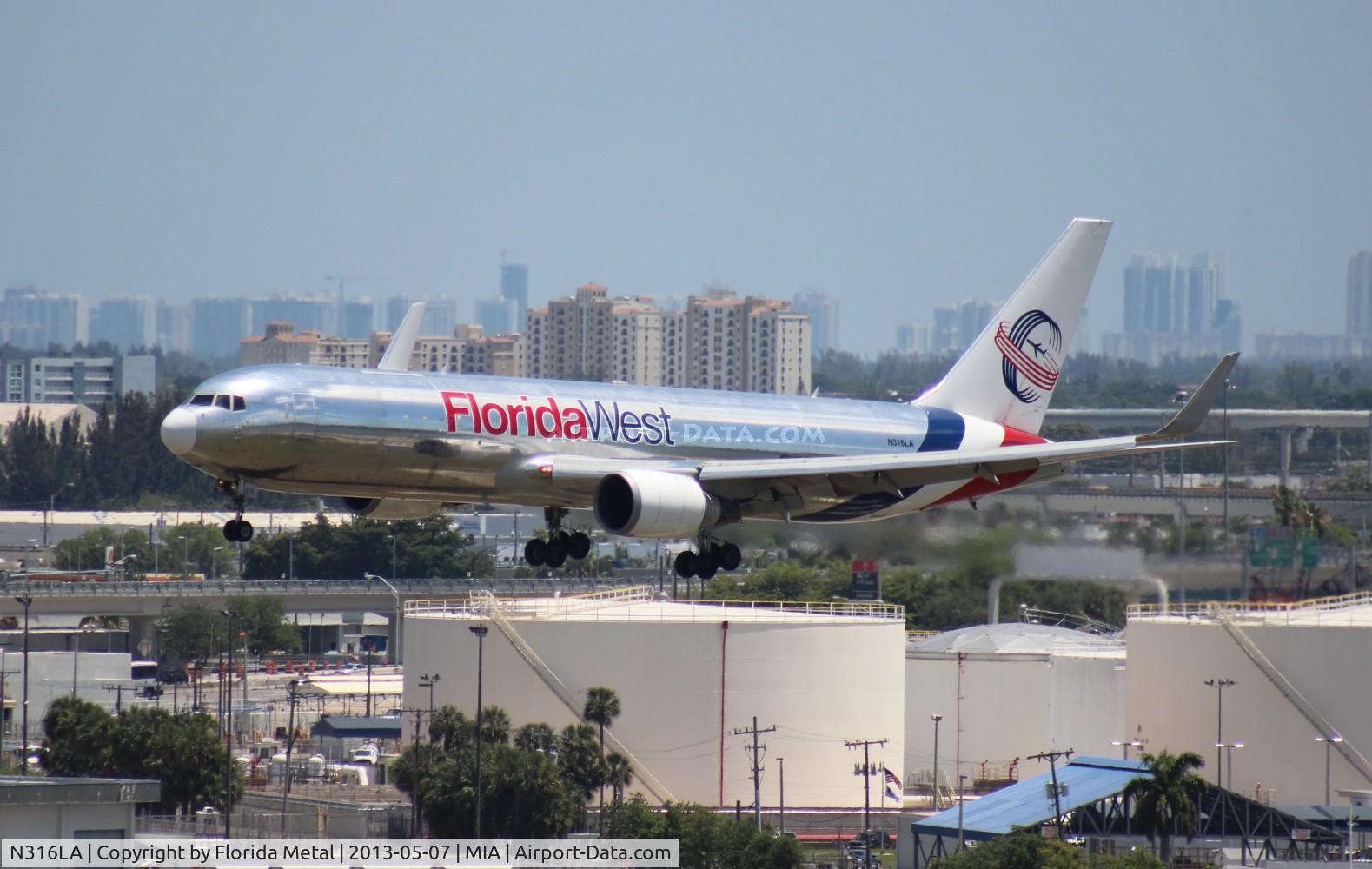 N316LA, 2001 Boeing 767-316F C/N 30842, Florida West