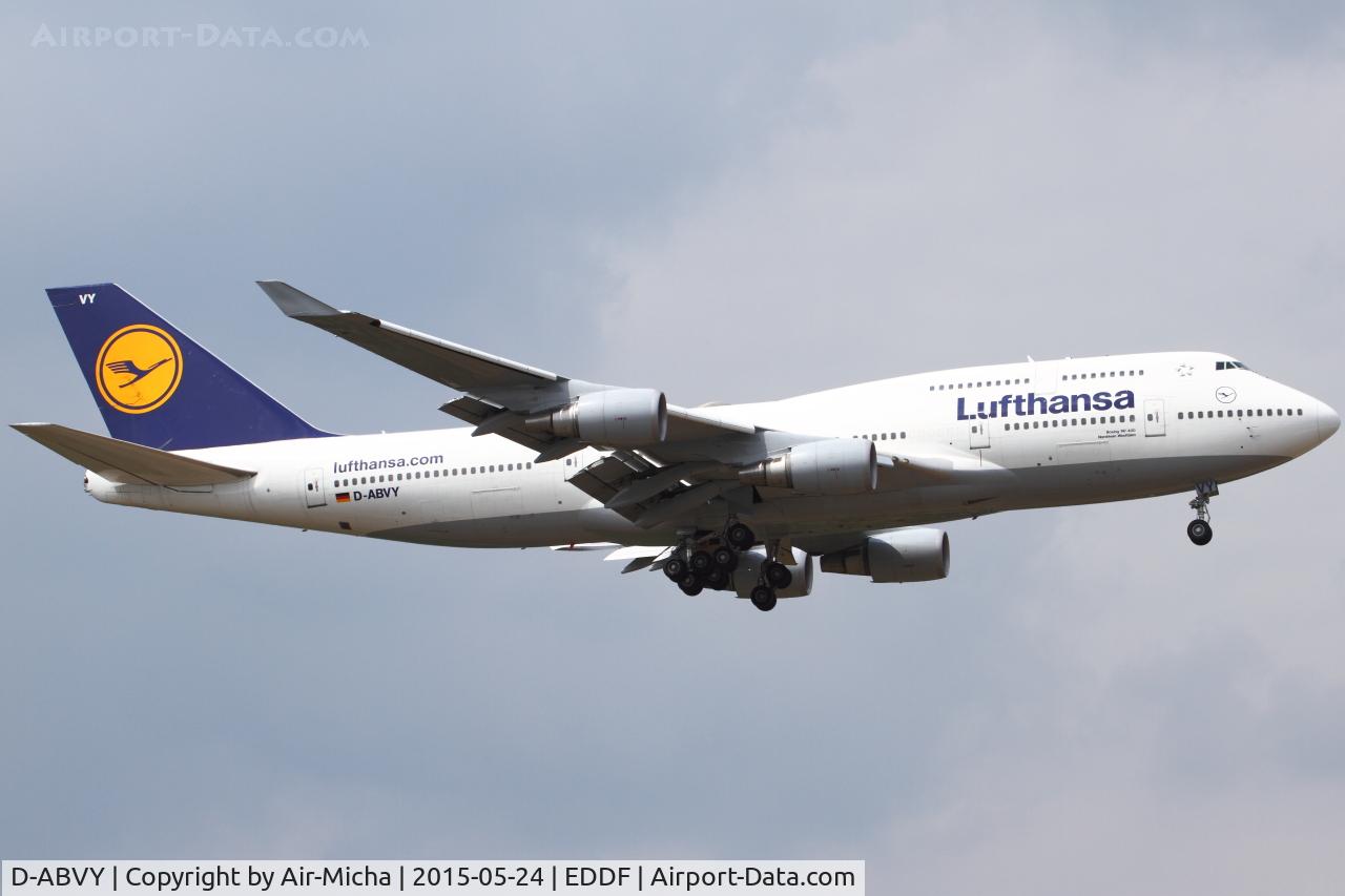 D-ABVY, 2000 Boeing 747-430 C/N 29869, Lufthansa