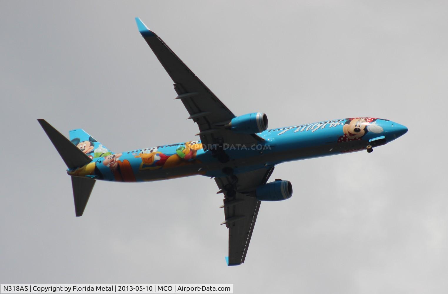 N318AS, 2003 Boeing 737-990 C/N 30018, Alaska Disneyland