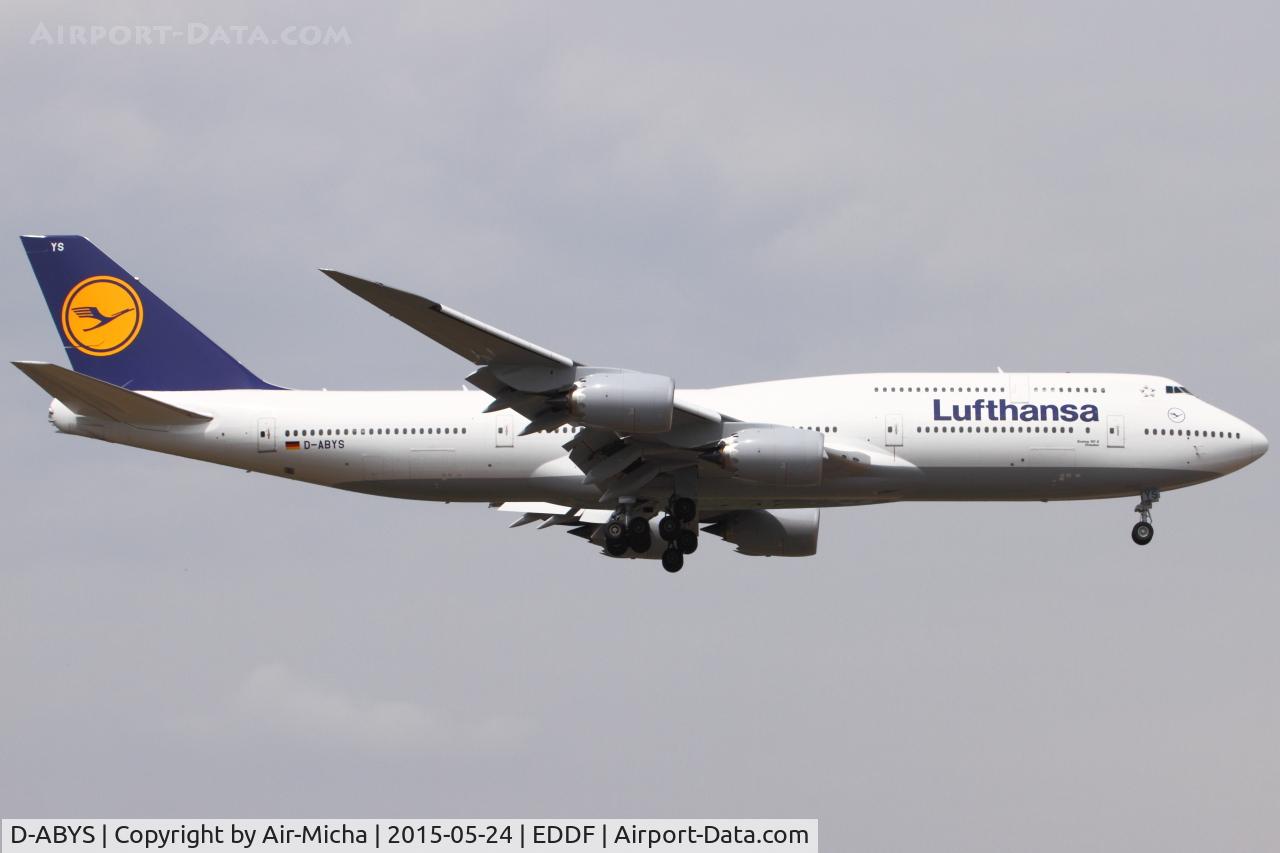 D-ABYS, 2015 Boeing 747-830 C/N 37843, Lufthansa