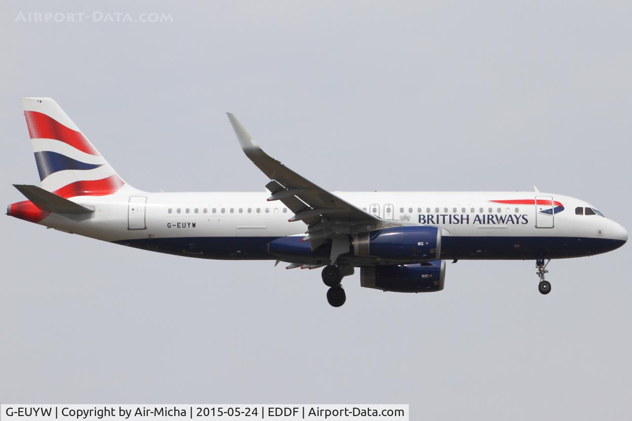 G-EUYW, 2014 Airbus A320-232 C/N 6129, British Airways