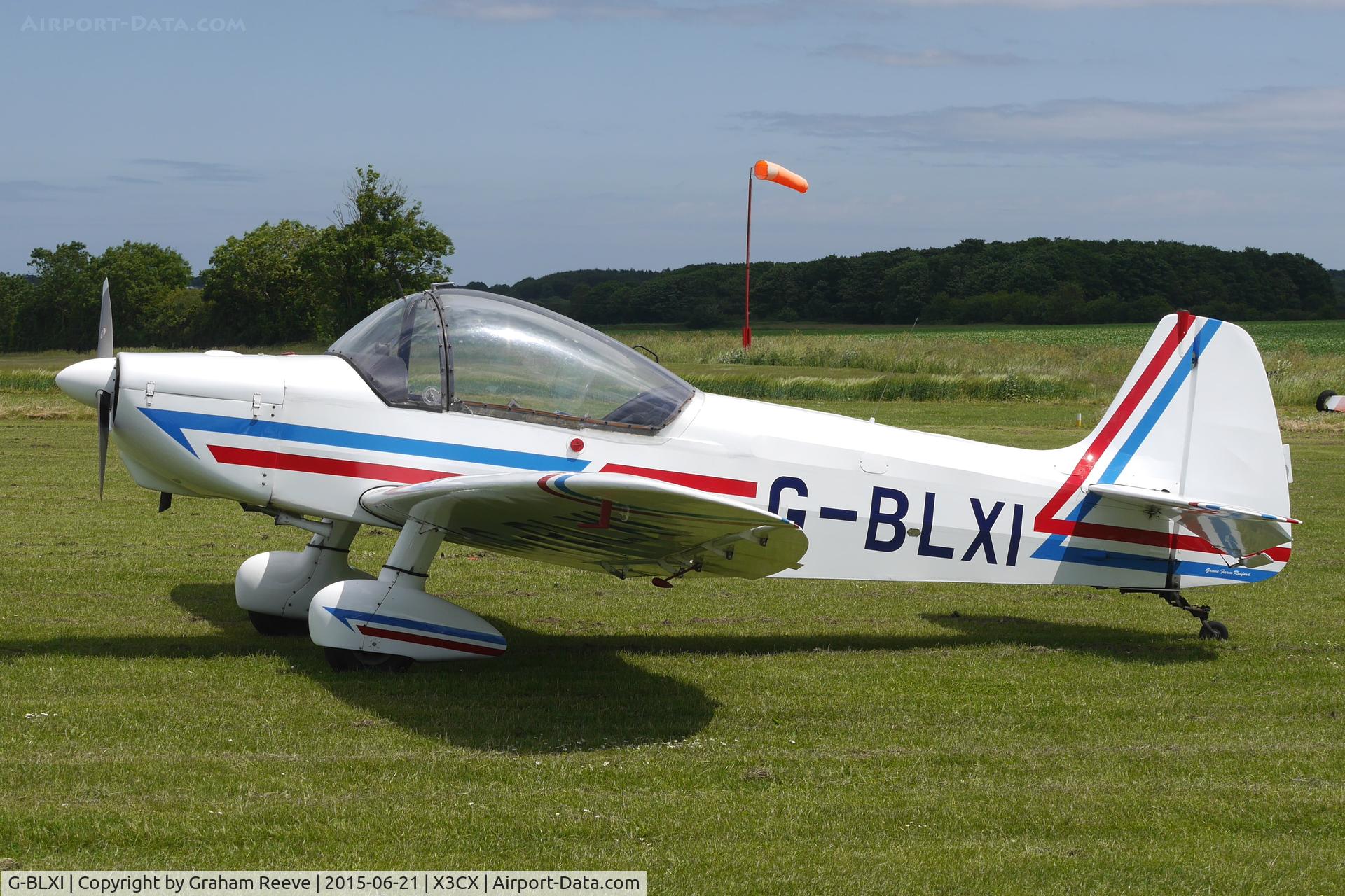 G-BLXI, 1965 Scintex CP-1310-C3 Super Emeraude C/N 937, Parked at Northrepps.