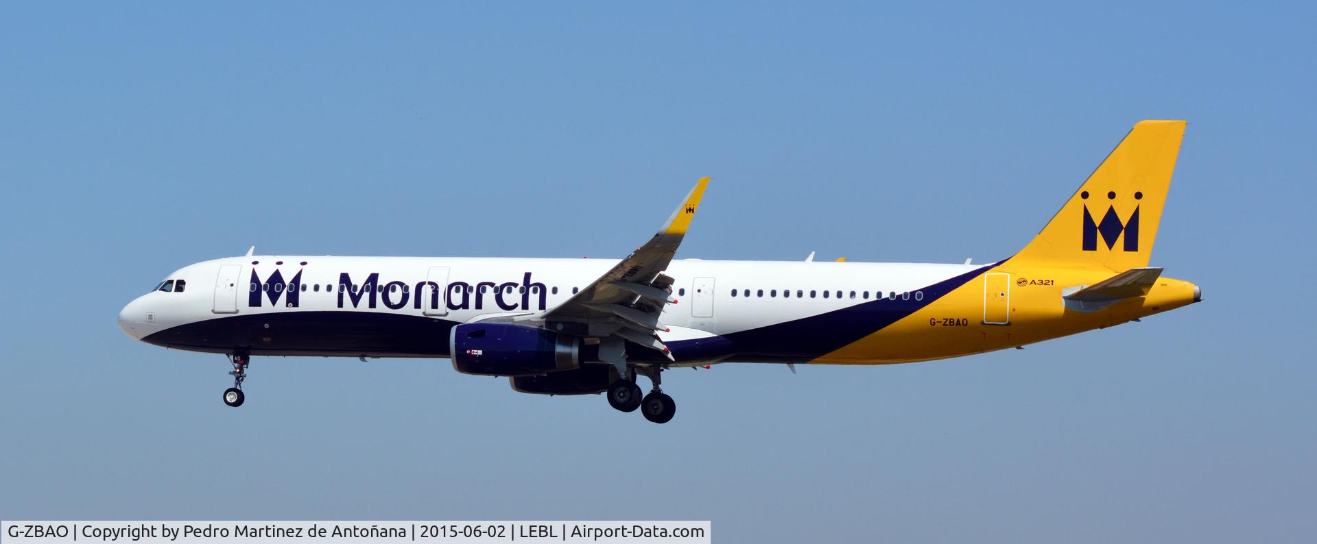 G-ZBAO, 2014 Airbus A321-231 C/N 6126, El Prat Barcelona - España