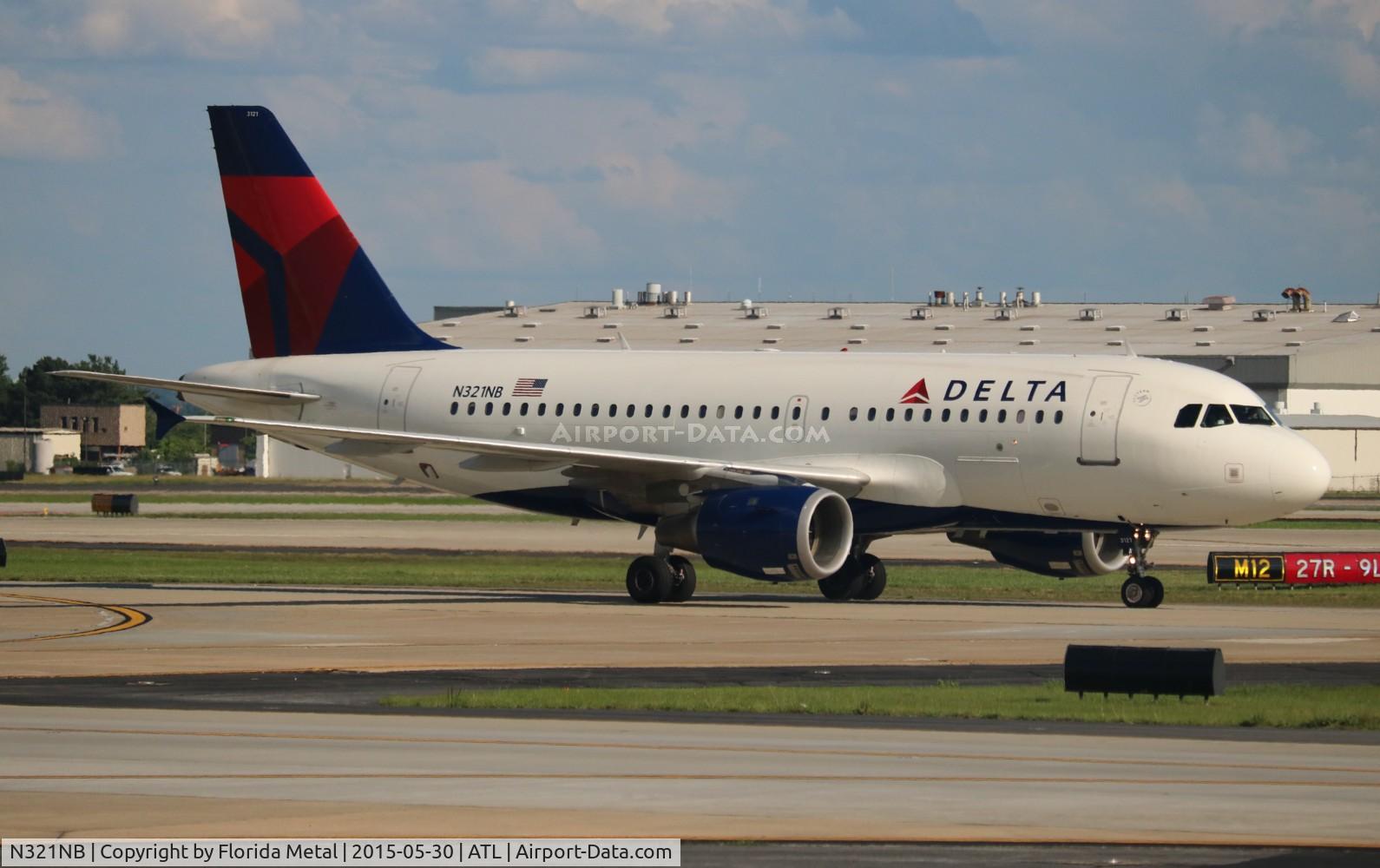 N321NB, 2001 Airbus A319-114 C/N 1414, Delta