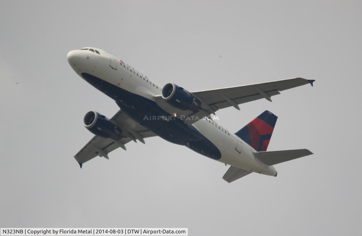 N323NB, 2001 Airbus A319-114 C/N 1453, Delta