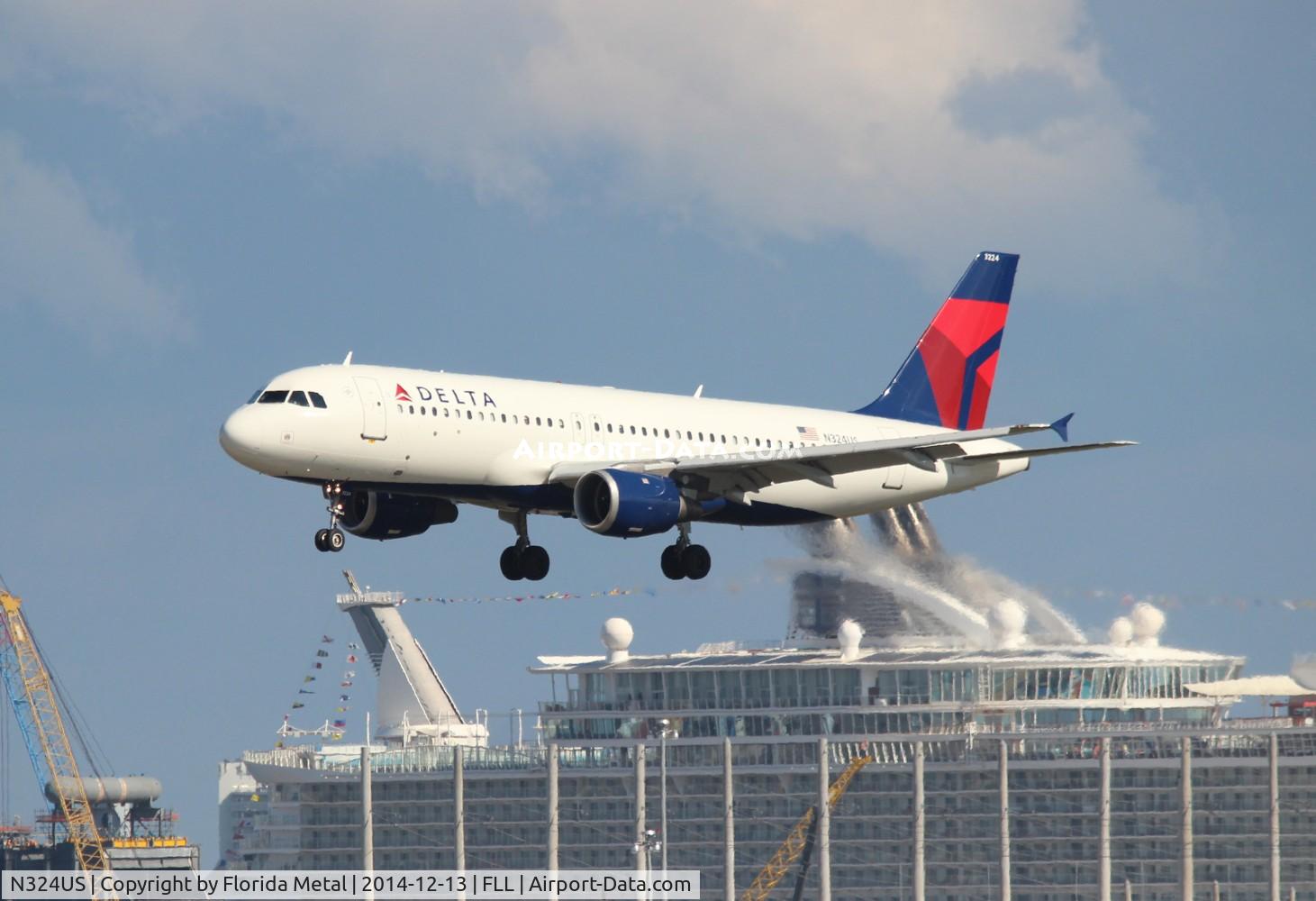 N324US, 1992 Airbus A320-211 C/N 273, Delta A320