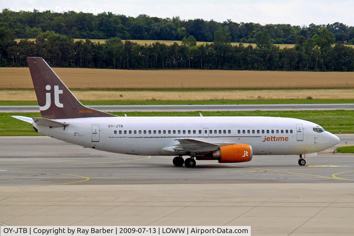 OY-JTB, 1989 Boeing 737-3Y0 C/N 24464, Boeing 737-3Y0 [24464] (Jettime) Vienna-Schwechat~OE 13/07/2009