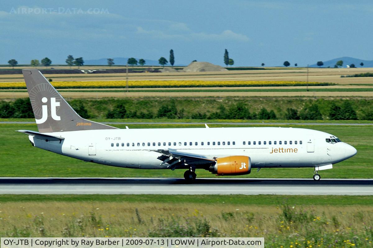 OY-JTB, 1989 Boeing 737-3Y0 C/N 24464, Boeing 737-3Y0 [24464] (Jettime) Vienna-Schwechat~OE 13/07/2009