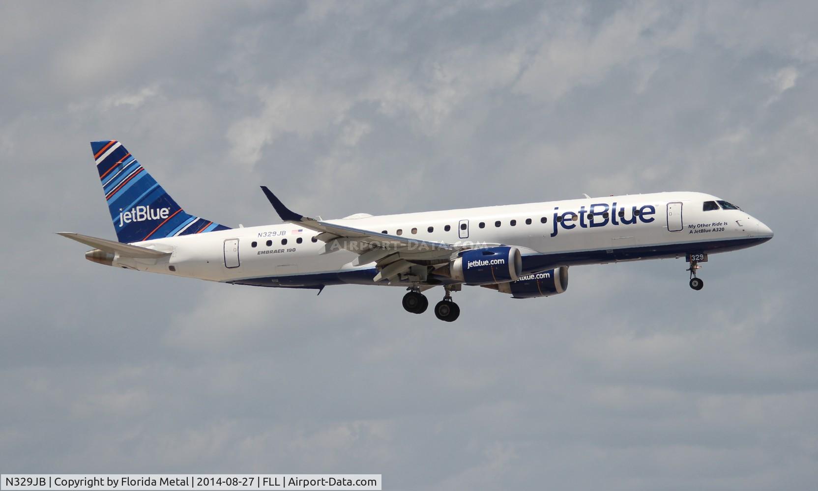 N329JB, Embraer ERJ-190-100 IGW 190AR C/N 19000433, Jet Blue