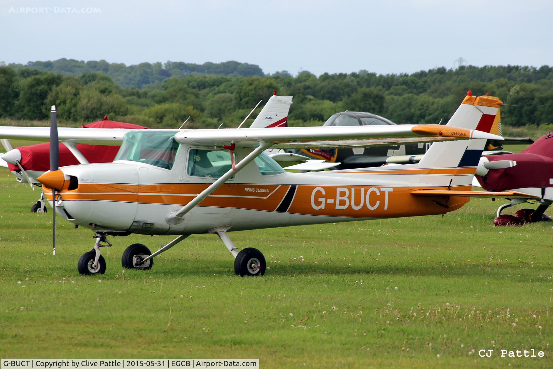G-BUCT, 1973 Cessna 150L C/N 150-75326, Resting at Barton Airfield, Manchester - EGCB