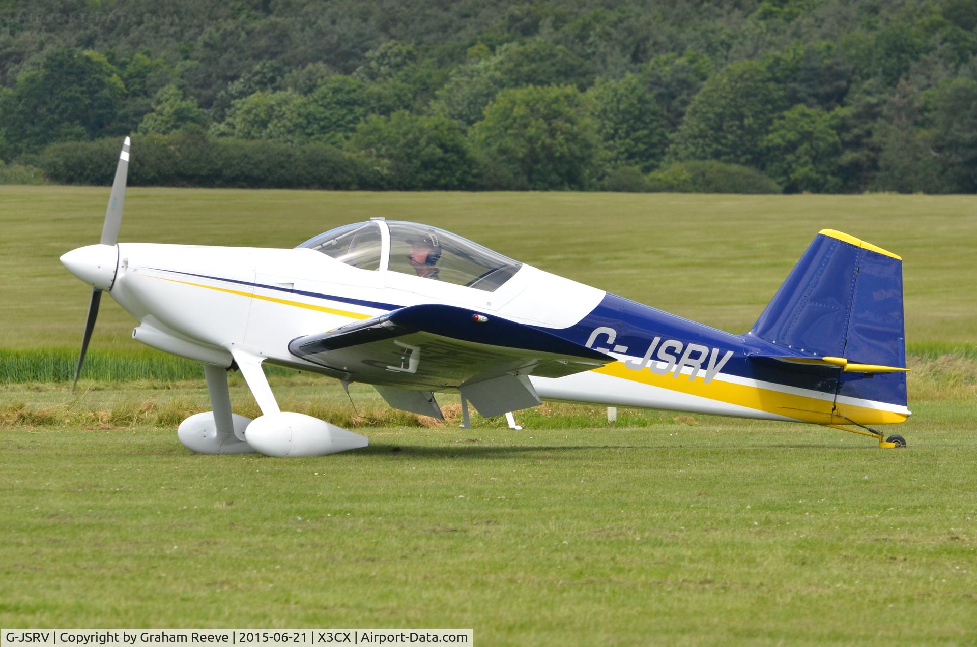G-JSRV, 2006 Vans RV-6 C/N PFA 181A-14407, Just landed at Northrepps.