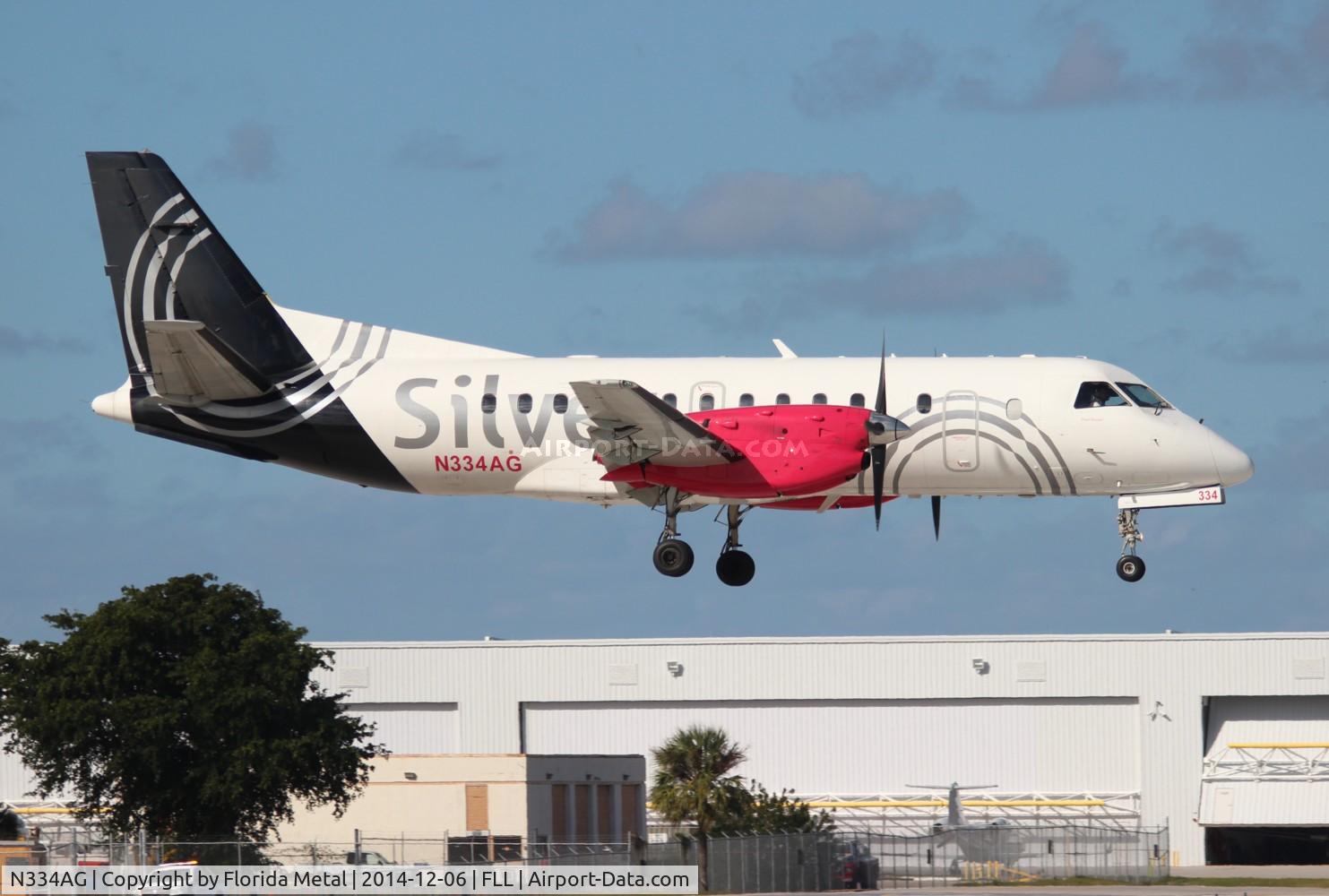 N334AG, 1998 Saab 340B C/N 340B-434, Silver Airways Saab 340B