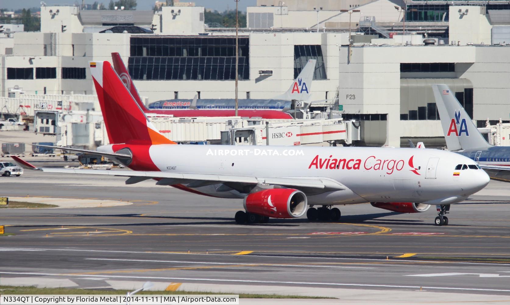 N334QT, 2013 Airbus A330-243F C/N 1448, Avianca Cargo