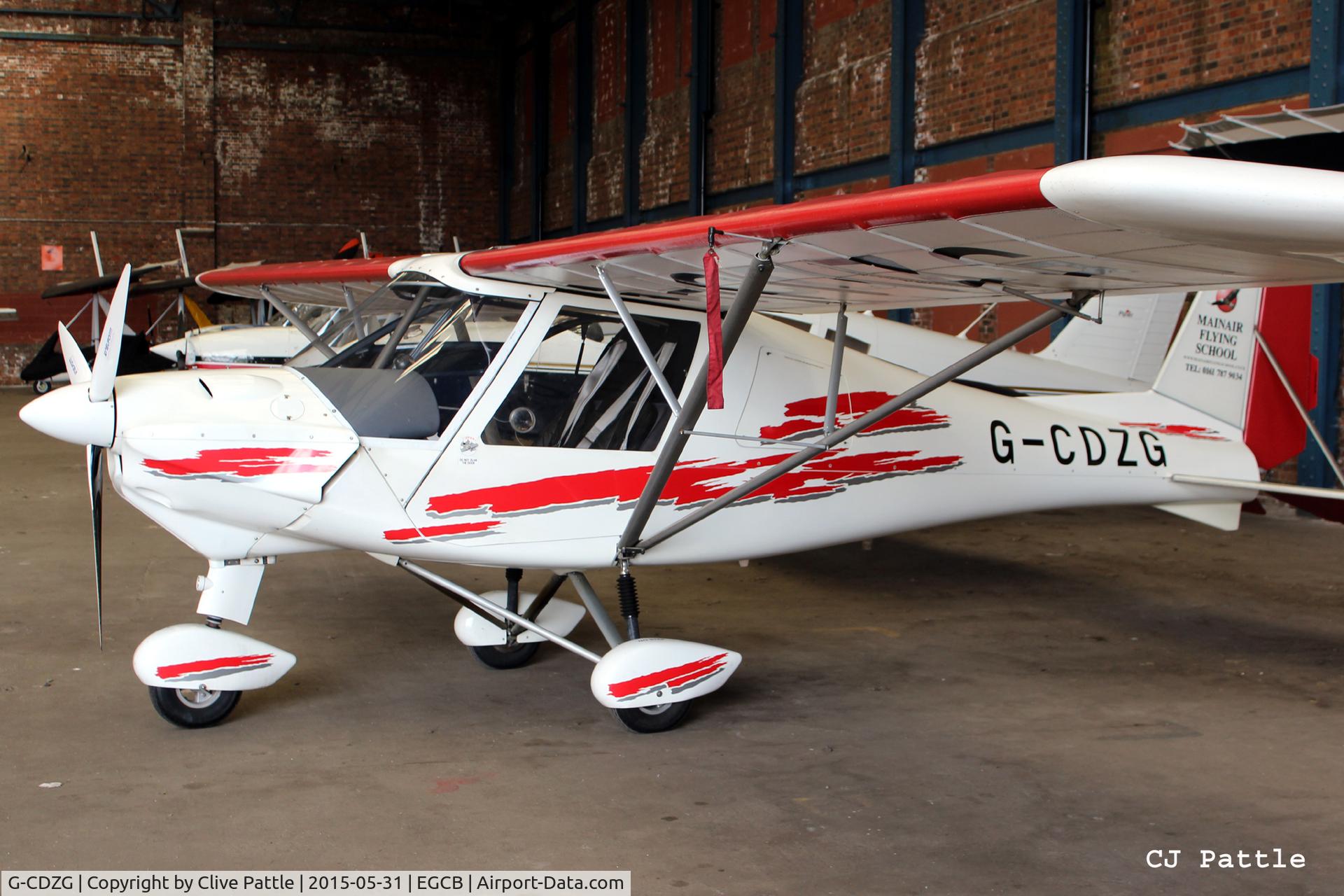 G-CDZG, 2006 Comco Ikarus C42 FB80 C/N 0604-6808, Hangared at Barton Airfield, Manchester - EGCB