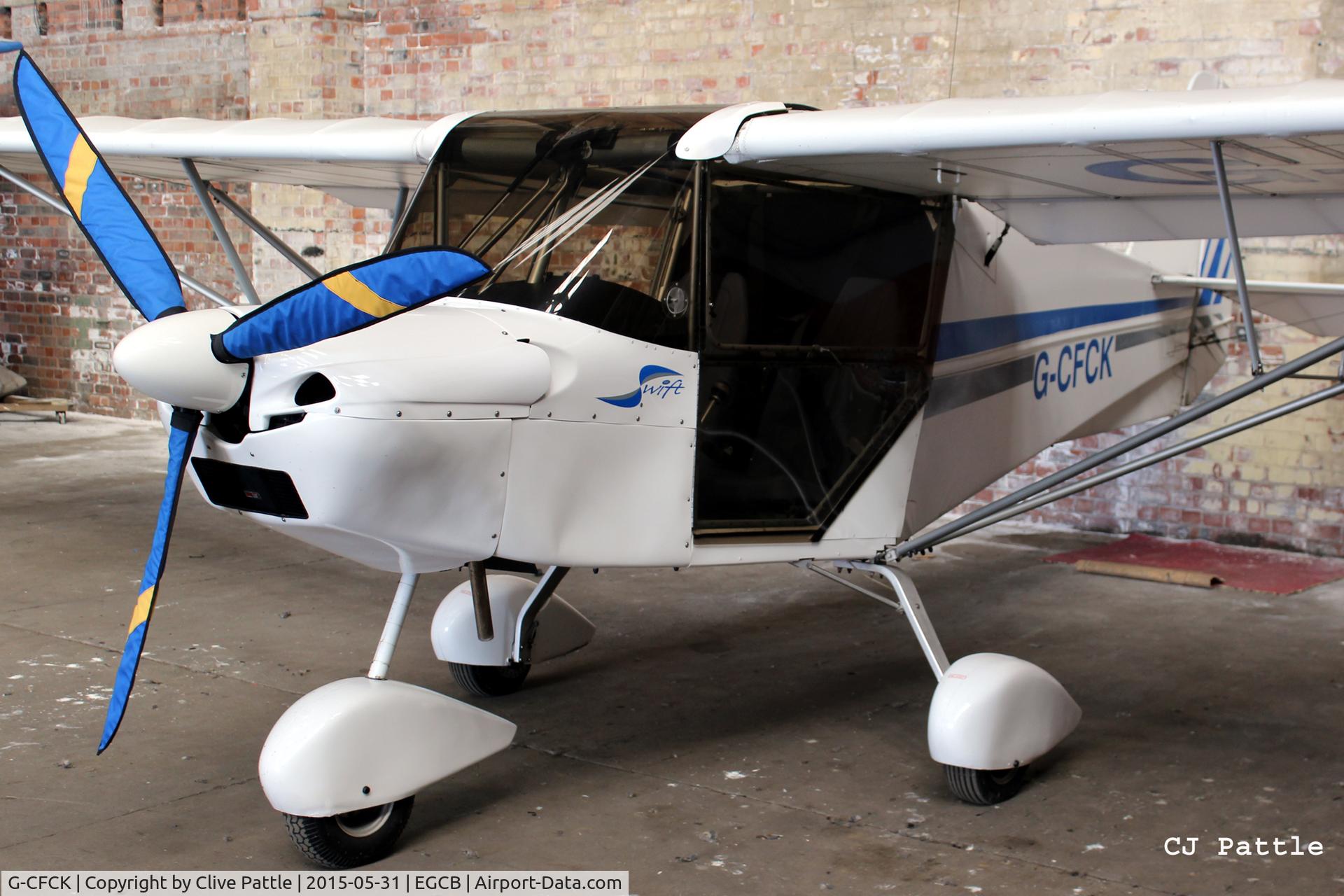 G-CFCK, 2008 Skyranger Swift 912S(1) C/N BMAA/HB/565, Hangared at Barton airfield, Manchester - EGCB