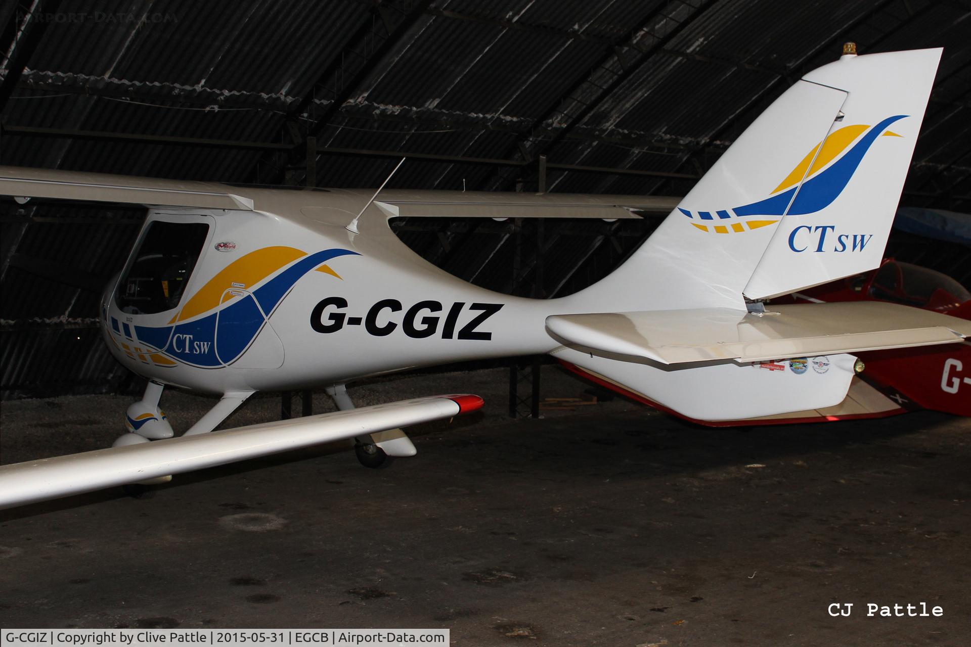 G-CGIZ, 2010 Flight Design CTSW C/N 8512, Hangared at Barton airfield, Manchester - EGCB