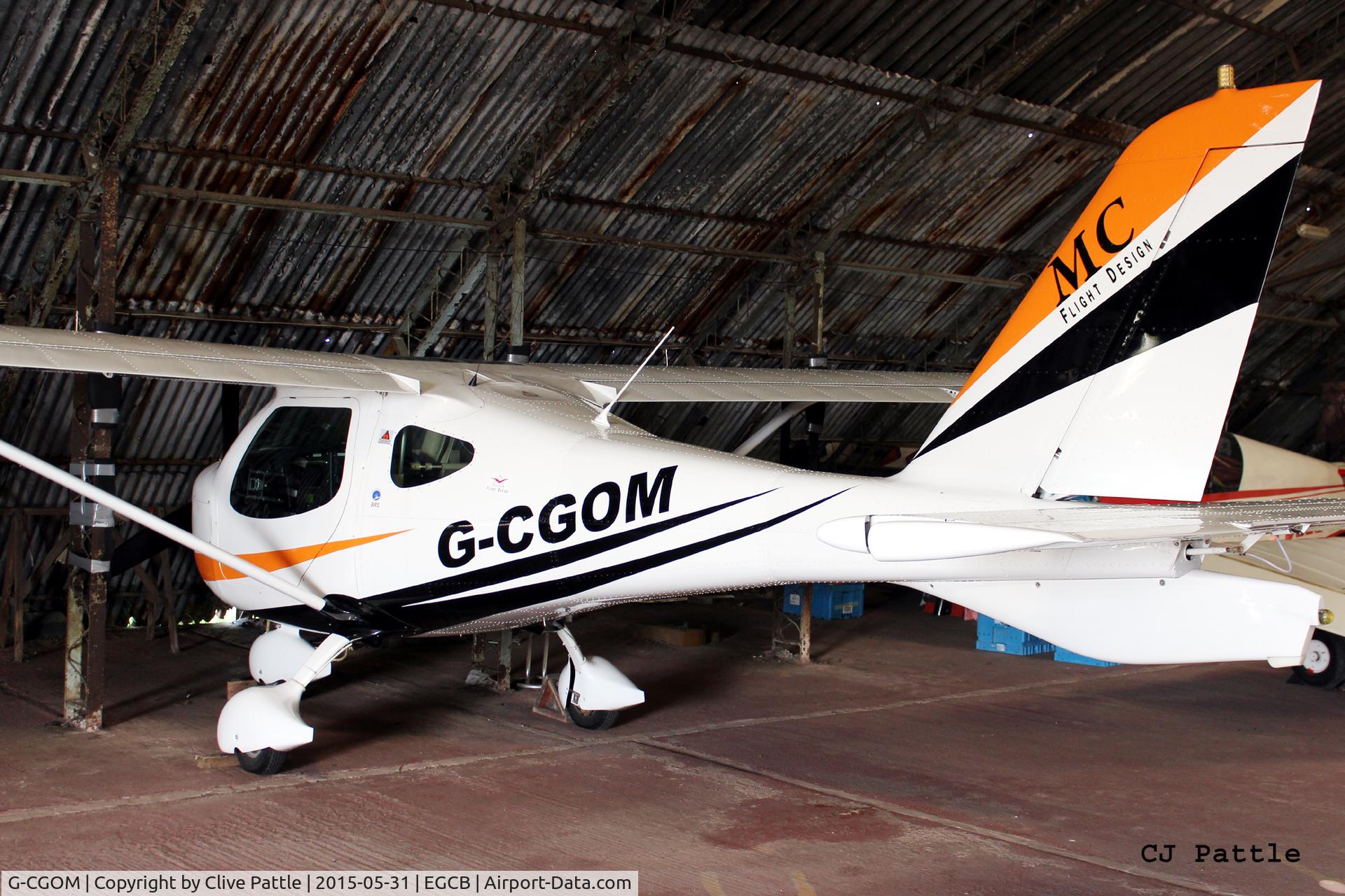 G-CGOM, 2010 Flight Design MC C/N A-10-04-31, Hangared at Barton airfield, Manchester - EGCB