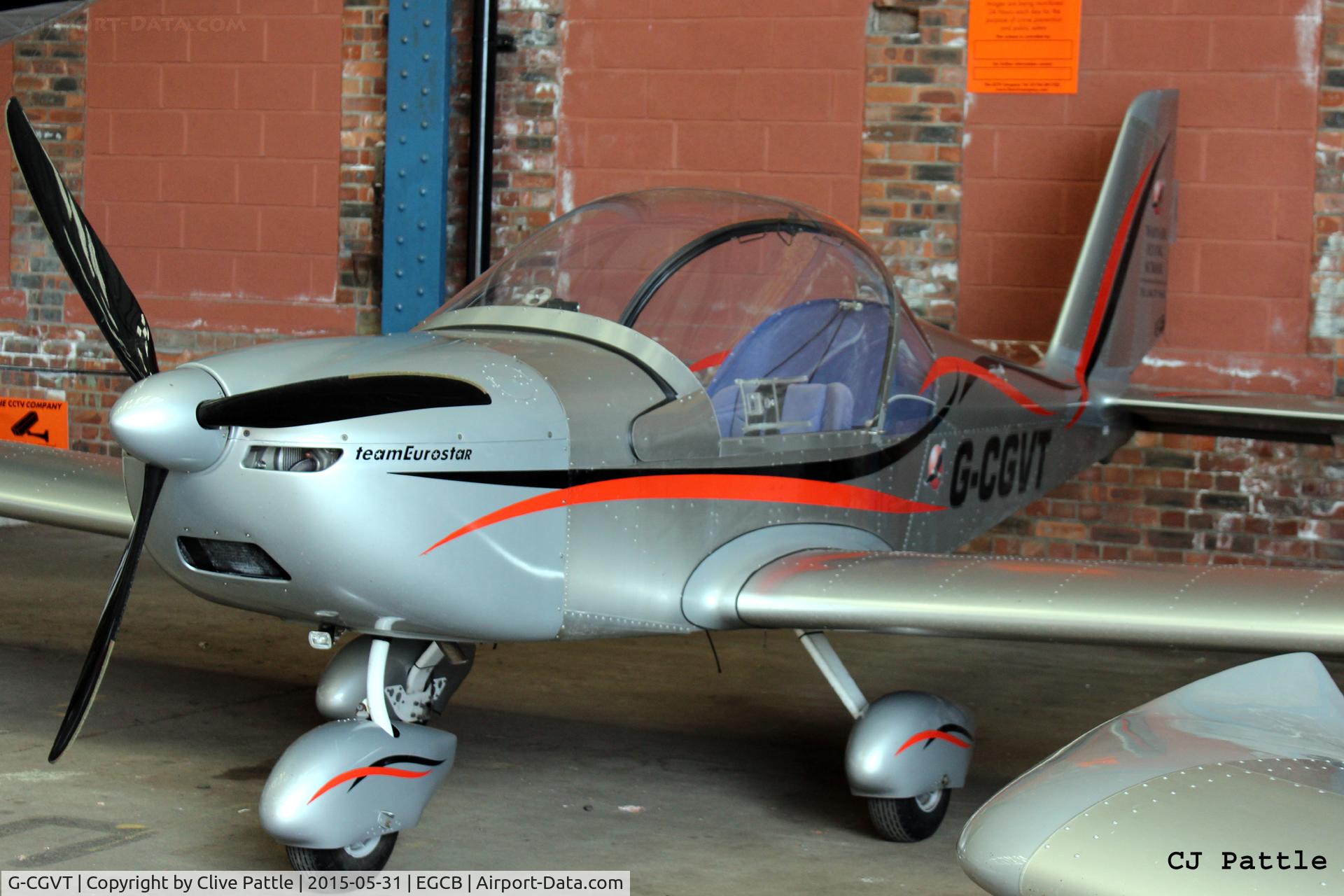 G-CGVT, 2011 Cosmik EV-97 TeamEurostar UK C/N 3402, Hangared at Barton airfield, Manchester - EGCB