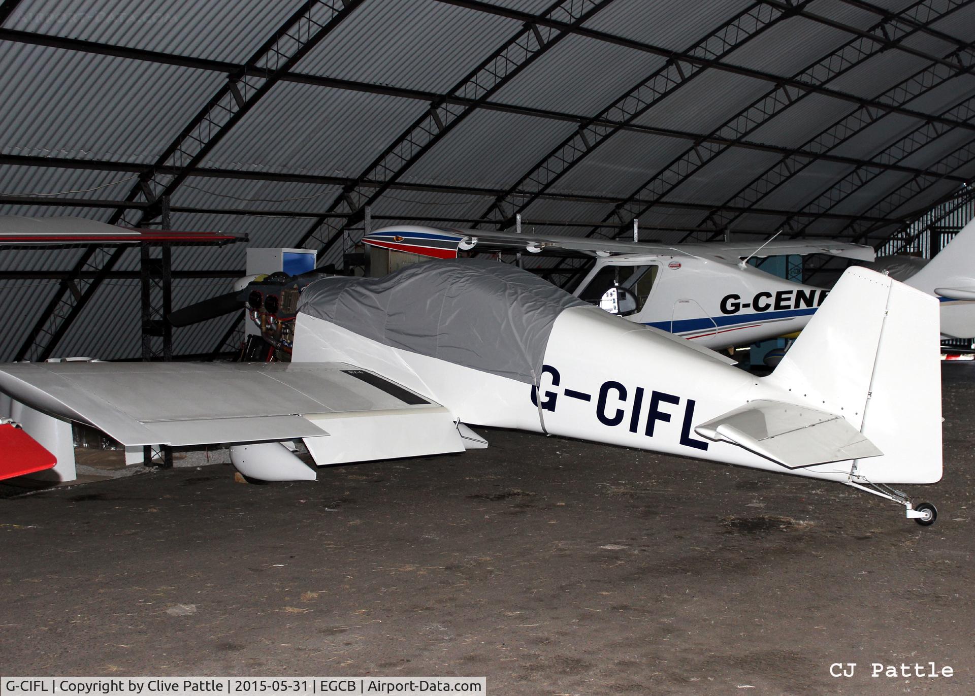 G-CIFL, 2014 Vans RV-6 C/N PFA181A-12290, Hangared at Barton airfield, Manchester - EGCB